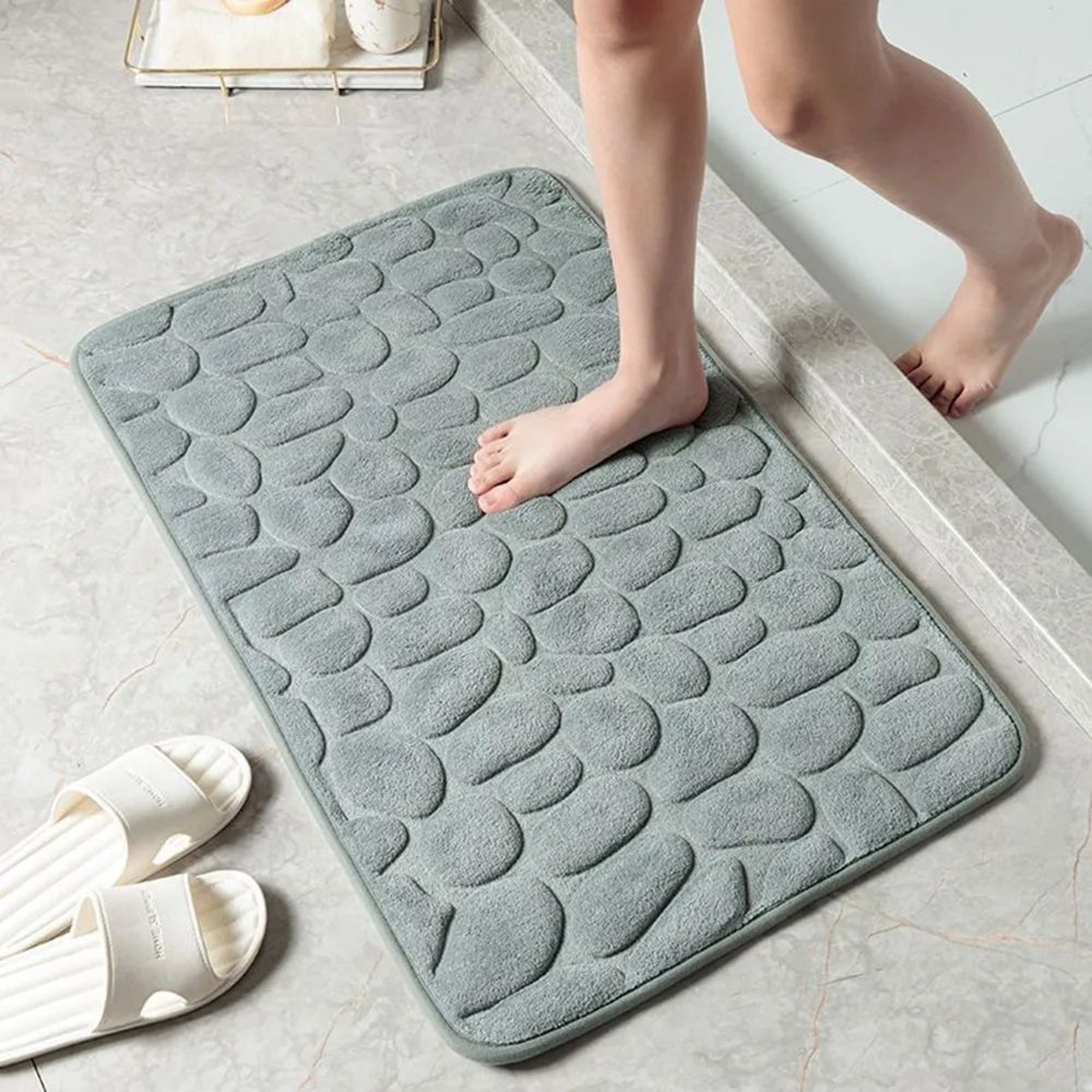 Quick Dry Bath Mat Non Slip Absorbent Bathroom Rug 8