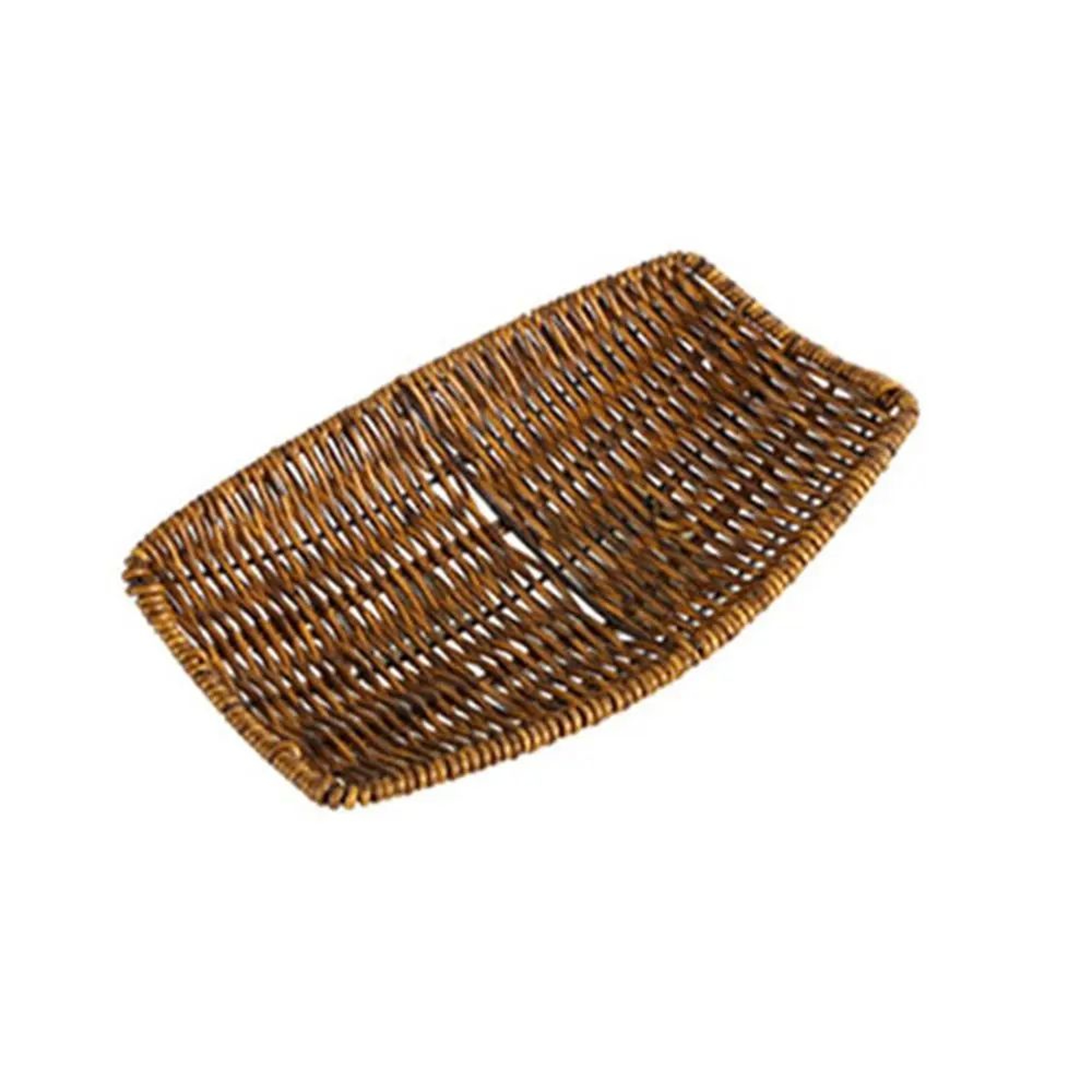 Handwoven Rattan Bread Basket Fruit And Serving Tray 1