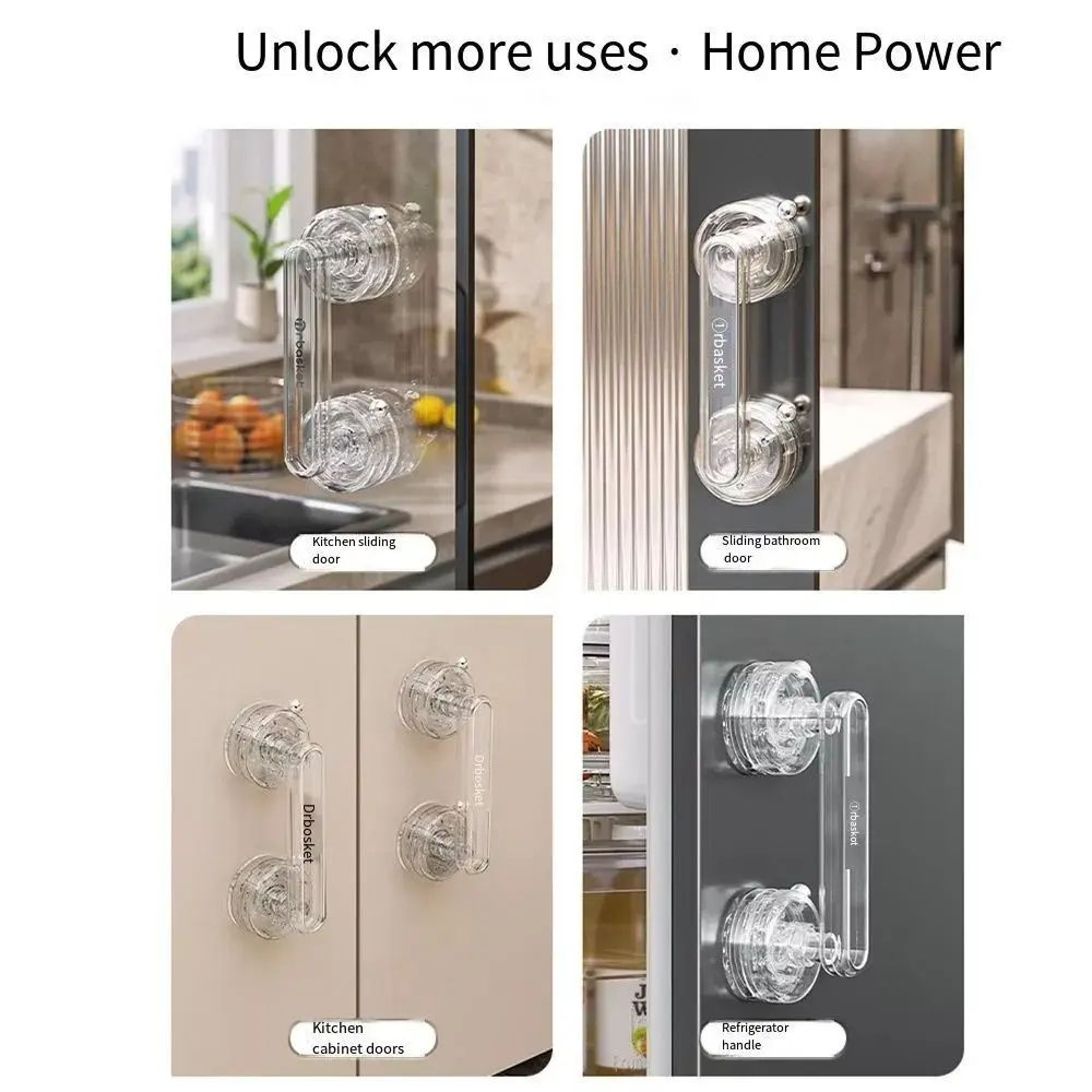Portable Suction Cup Door Handle Reusable Grip For Glass Sliding Doors And Cabinets 4