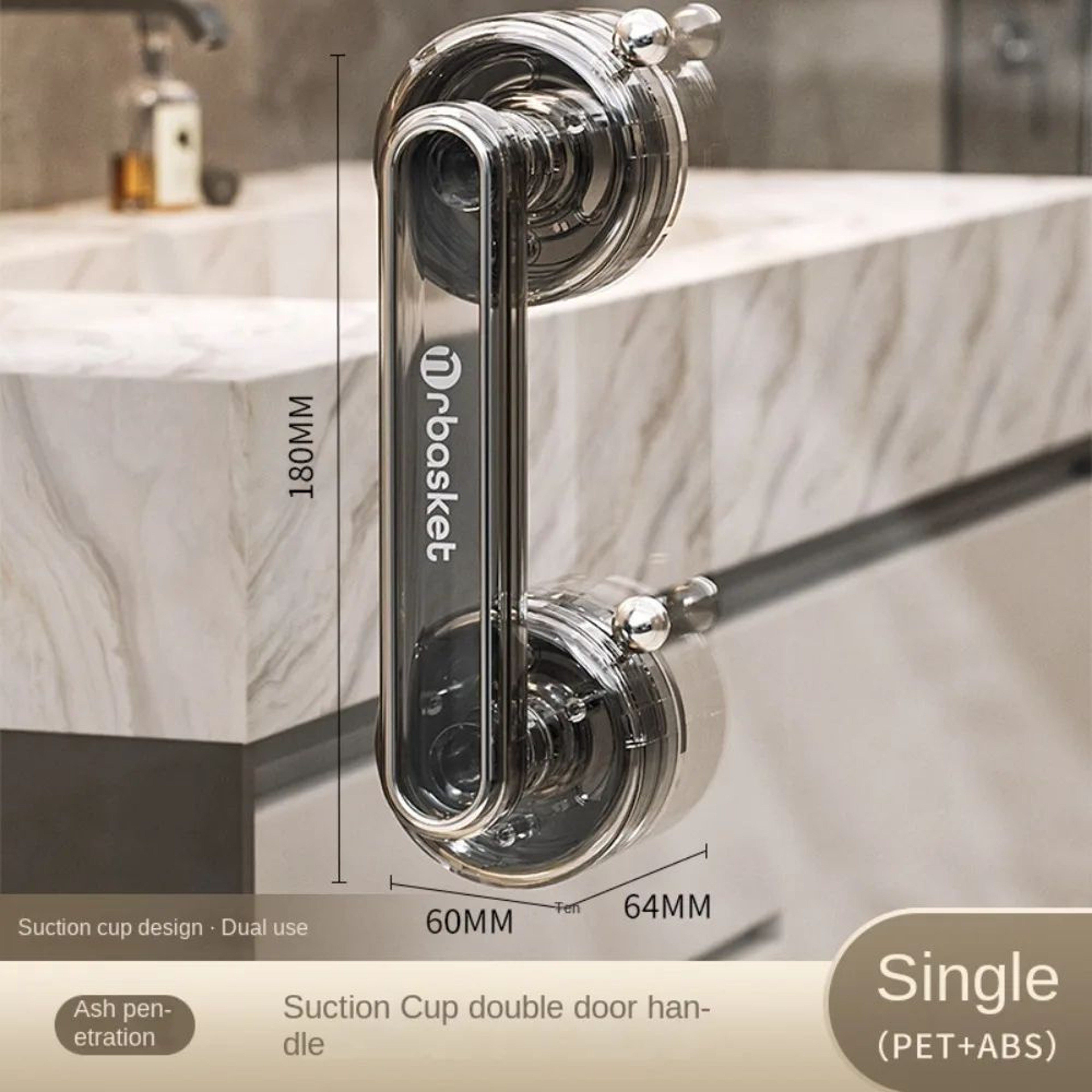 Portable Suction Cup Door Handle Reusable Grip For Glass Sliding Doors And Cabinets 6