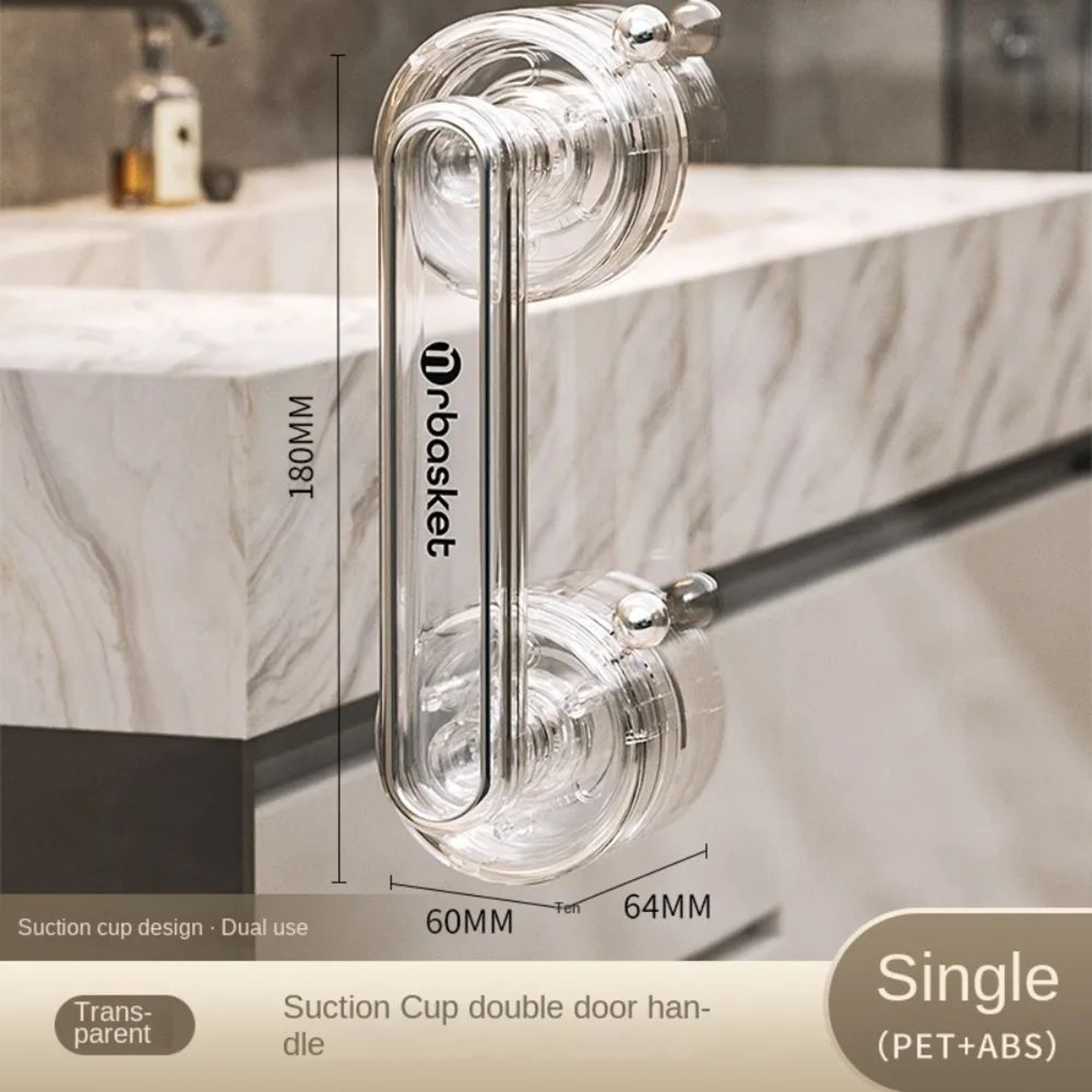 Portable Suction Cup Door Handle Reusable Grip For Glass Sliding Doors And Cabinets 7