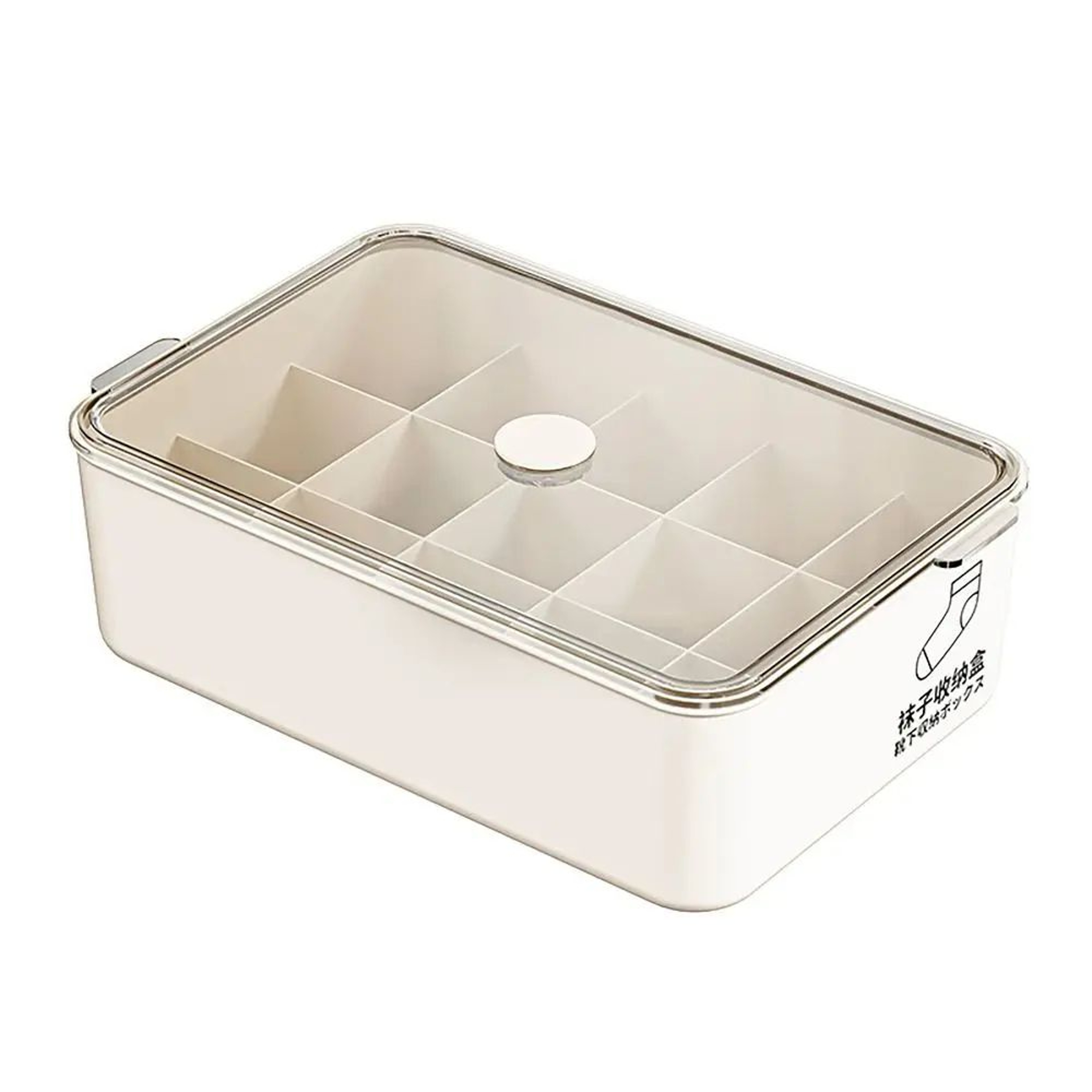 Underwear Storage Box With Lid Stackable Sock 1