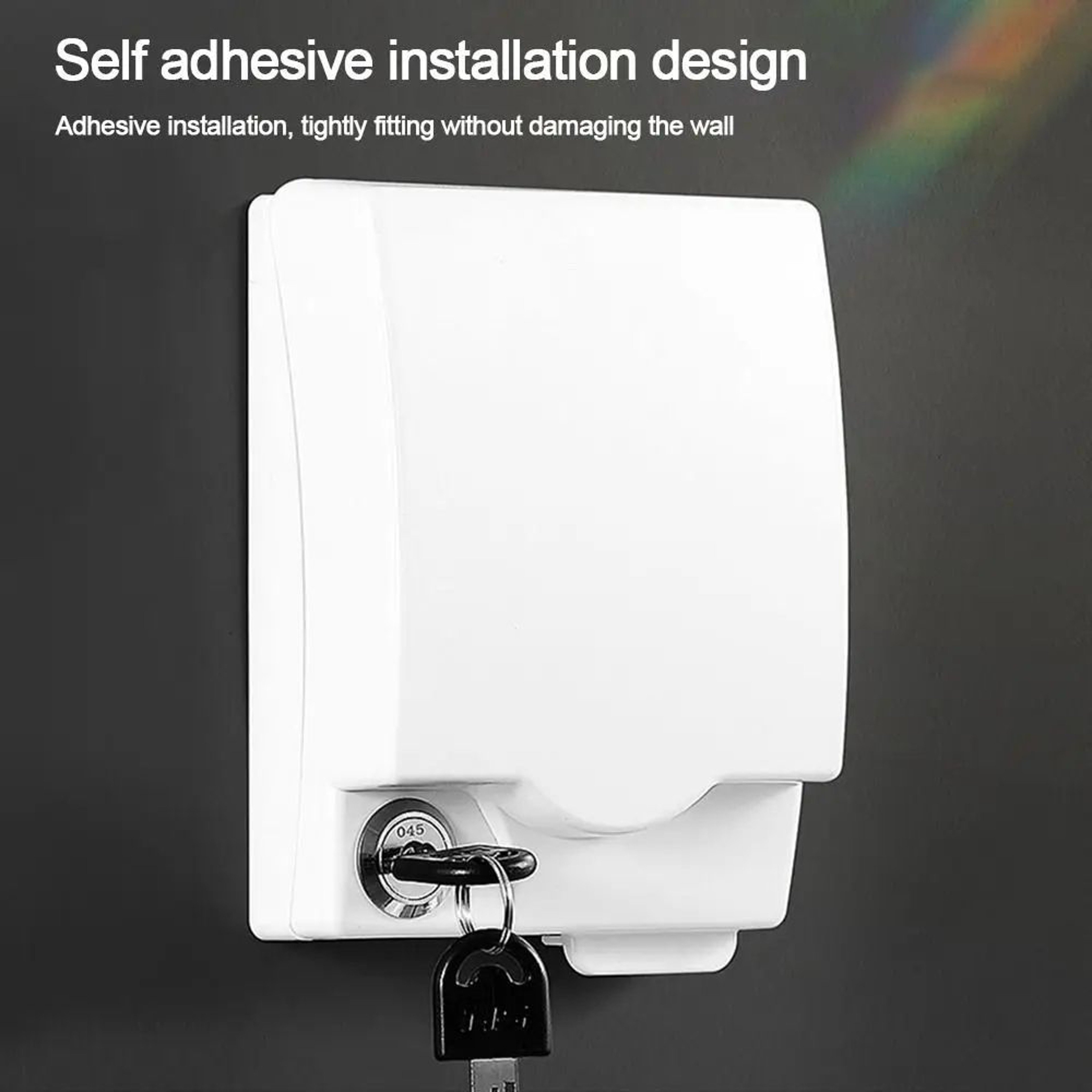 Lockable Waterproof Switch Cover Self Adhesive Socket Protection Box 0
