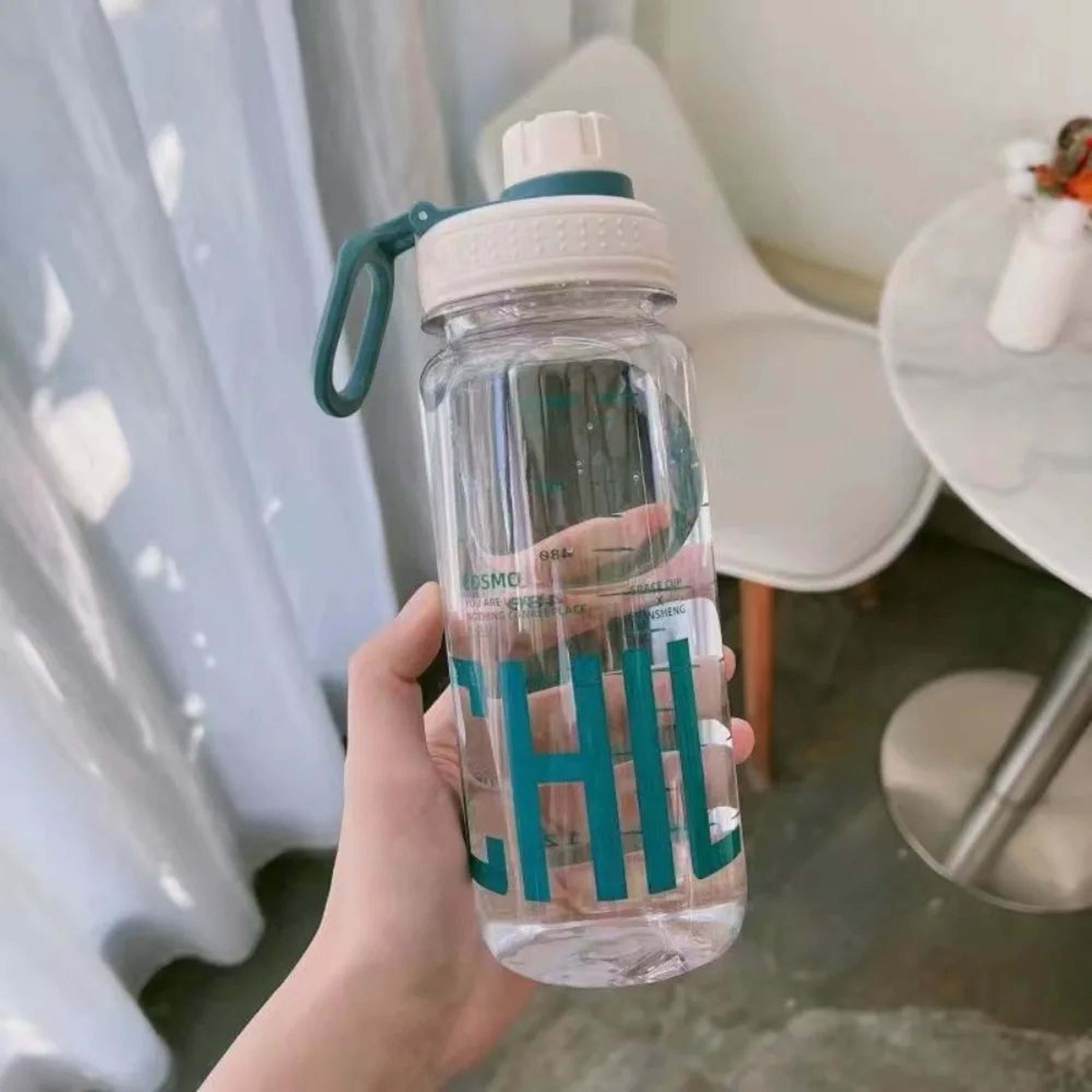 Large Capacity Water Bottle Leakproof Sports Bottle With Handle Strap 13
