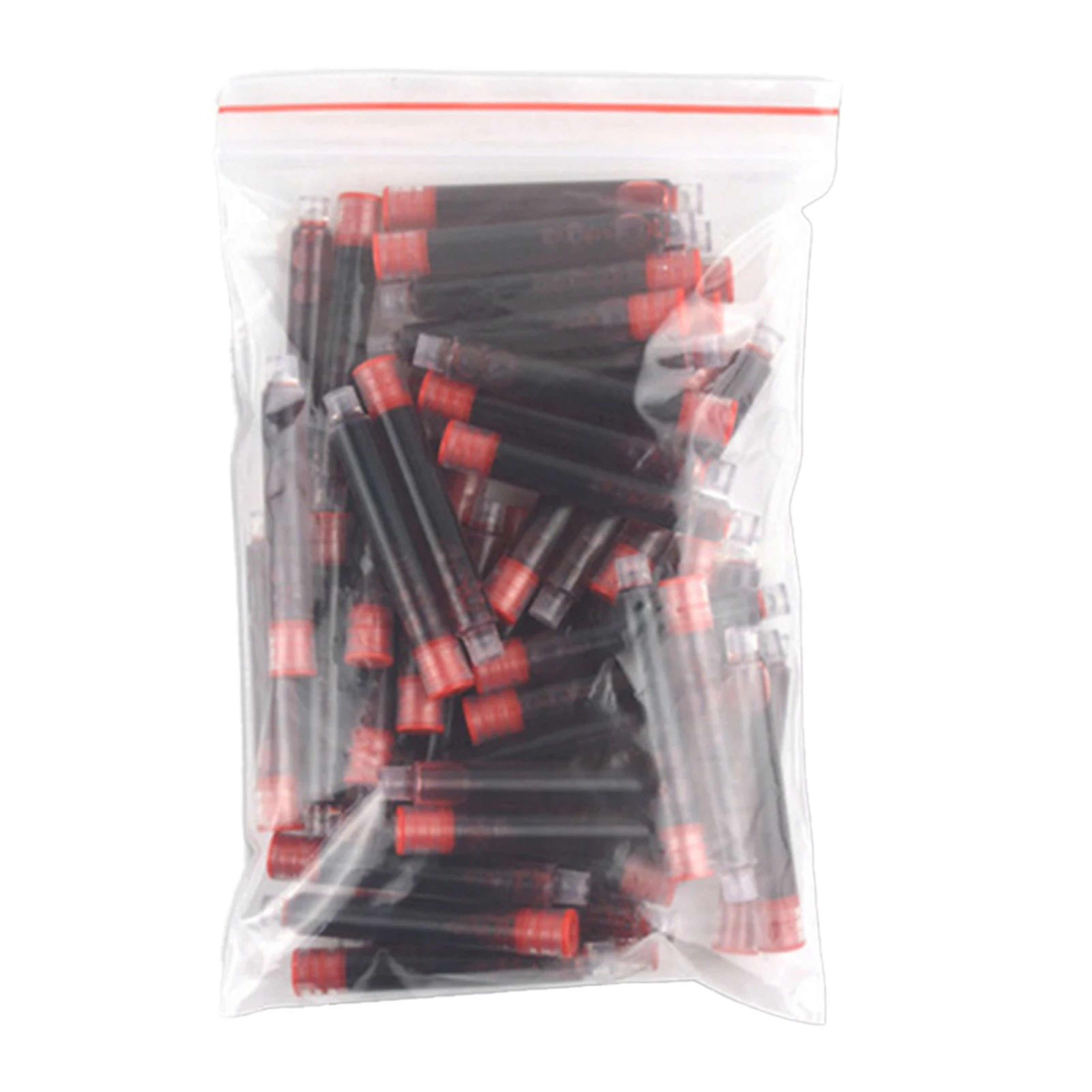 50 Piece Black Metal Fountain Pen Set With Ink Converter For Office School And Business 9