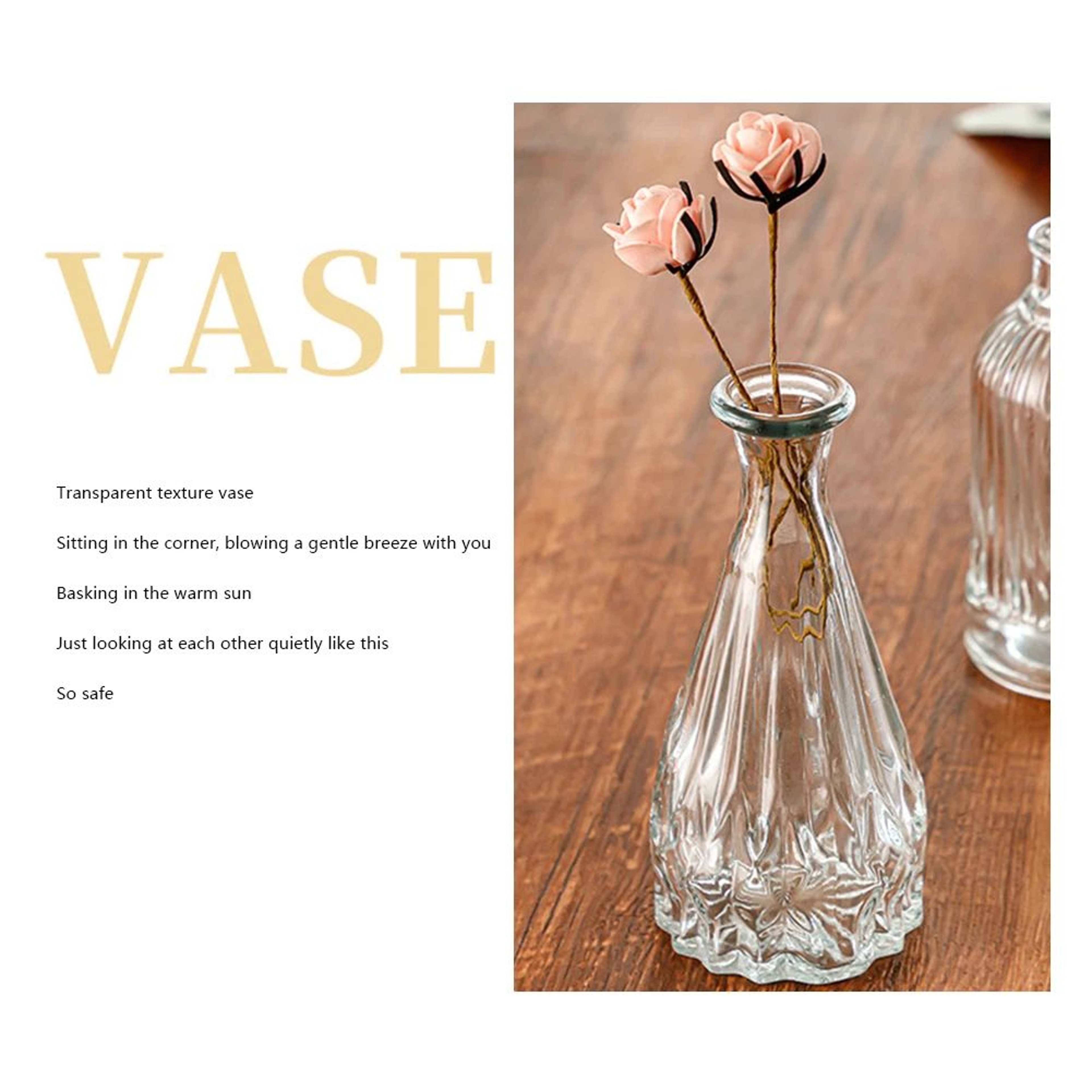 Nordic Glass Flower Vase Modern Decorative Vase For Home Decor 4