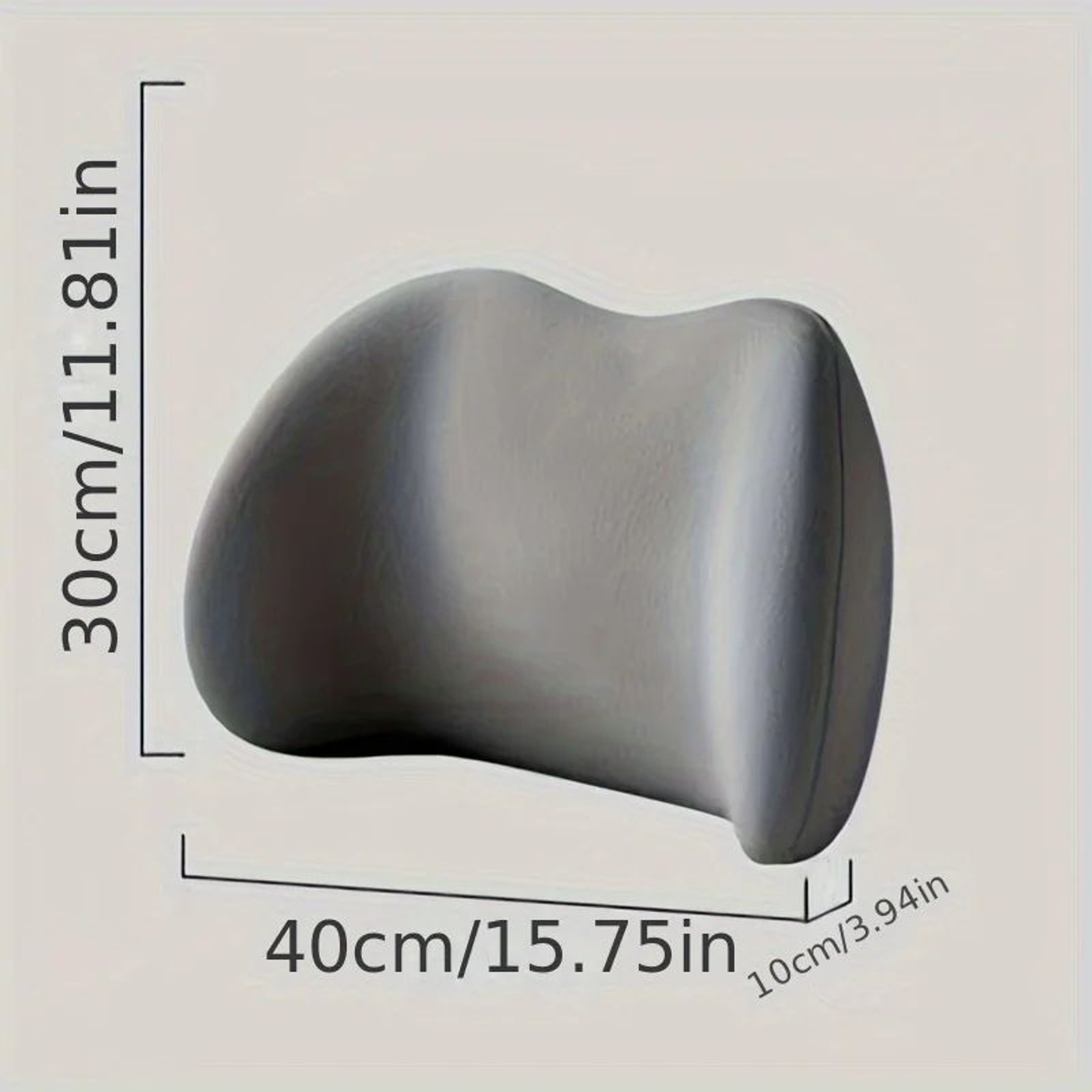 Memory Foam Lumbar Support Pillow Ergonomic Back Cushion For Office Chair Car And Bed 4