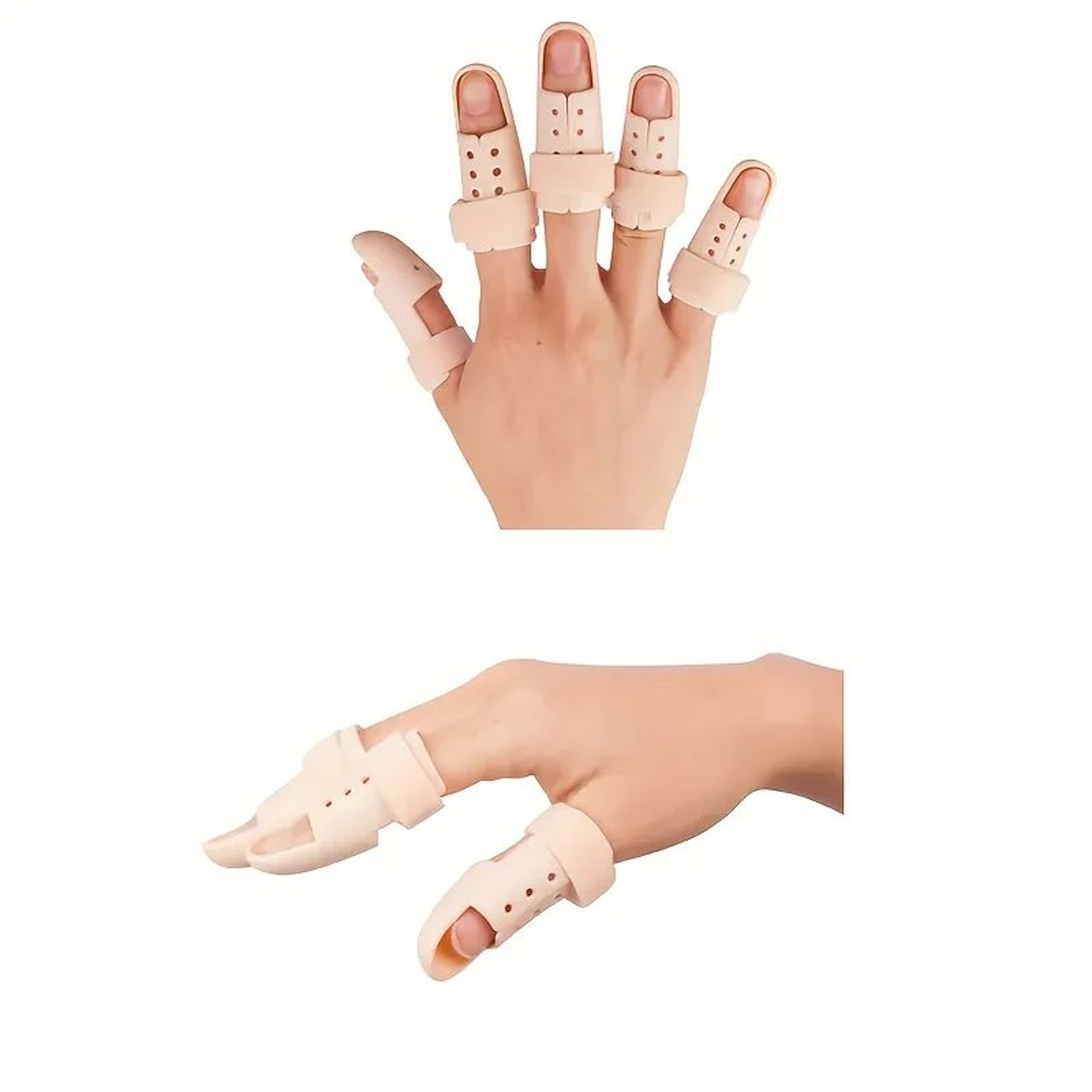 Adjustable Finger Splint Set With Breathable Support For Finger Protection And Recovery 1