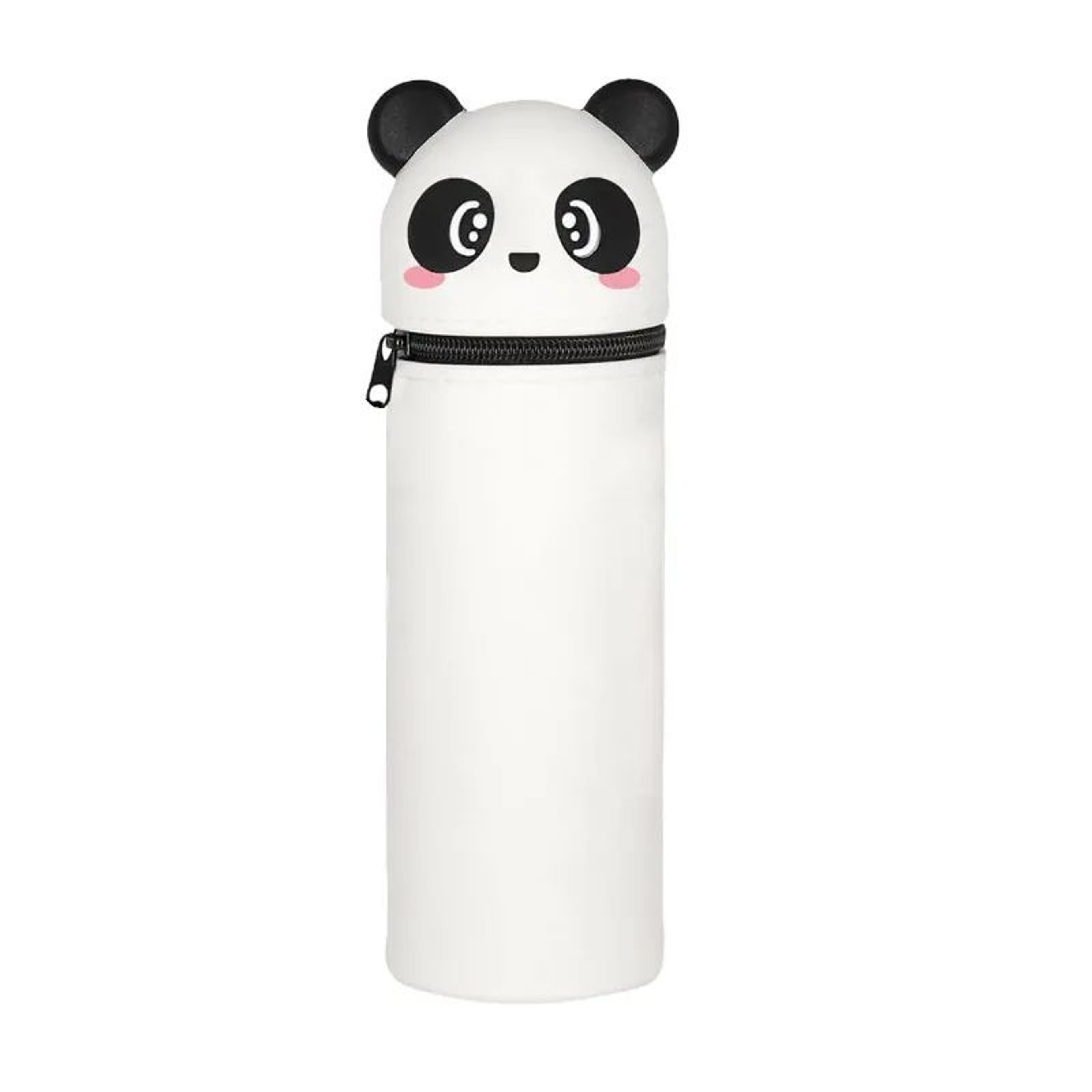 Cute Panda Silicone Pencil Case With Zipper 2 In 1 Pen Holder For School And Office 6