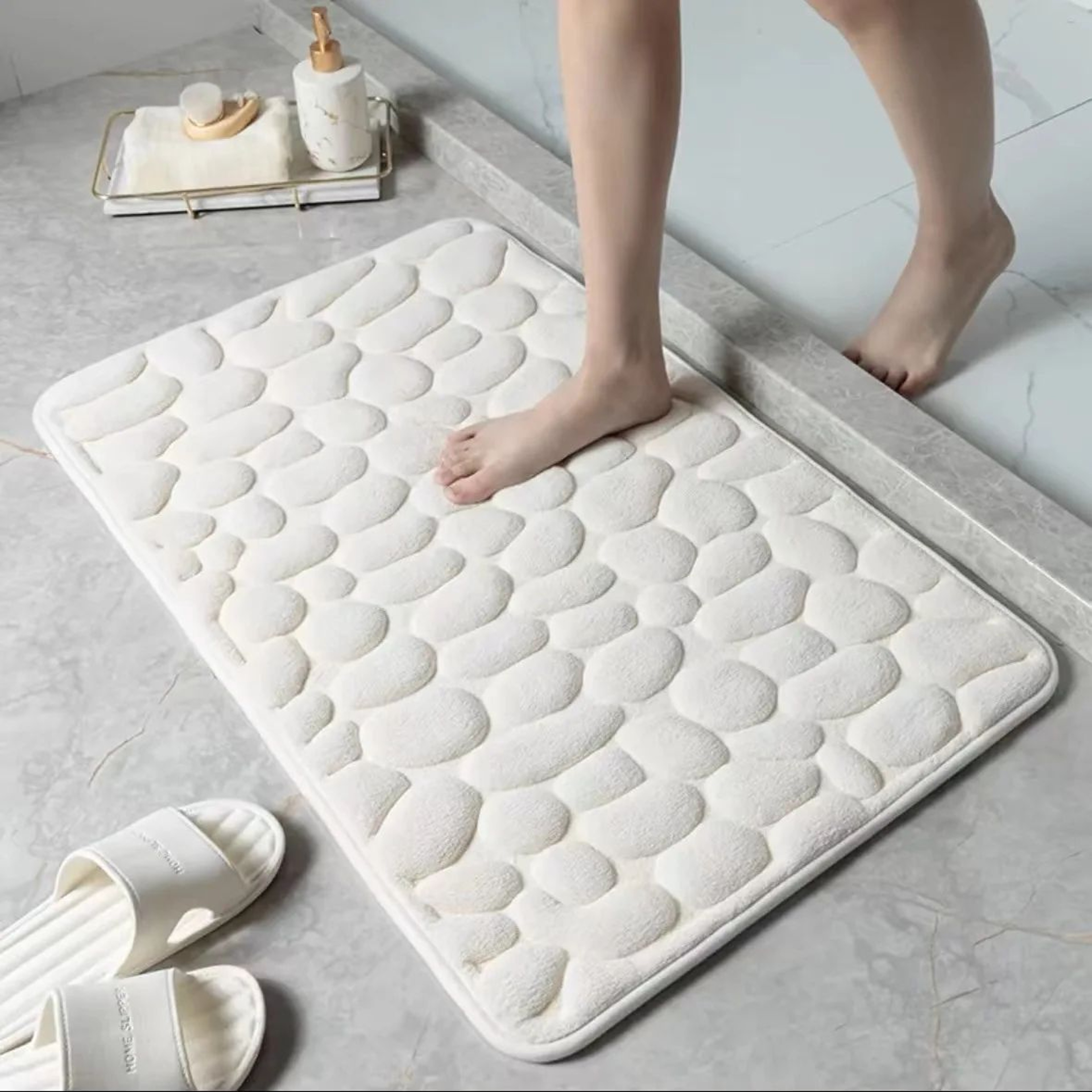 Coral Velvet Bathroom Mat Non Slip Rug 6