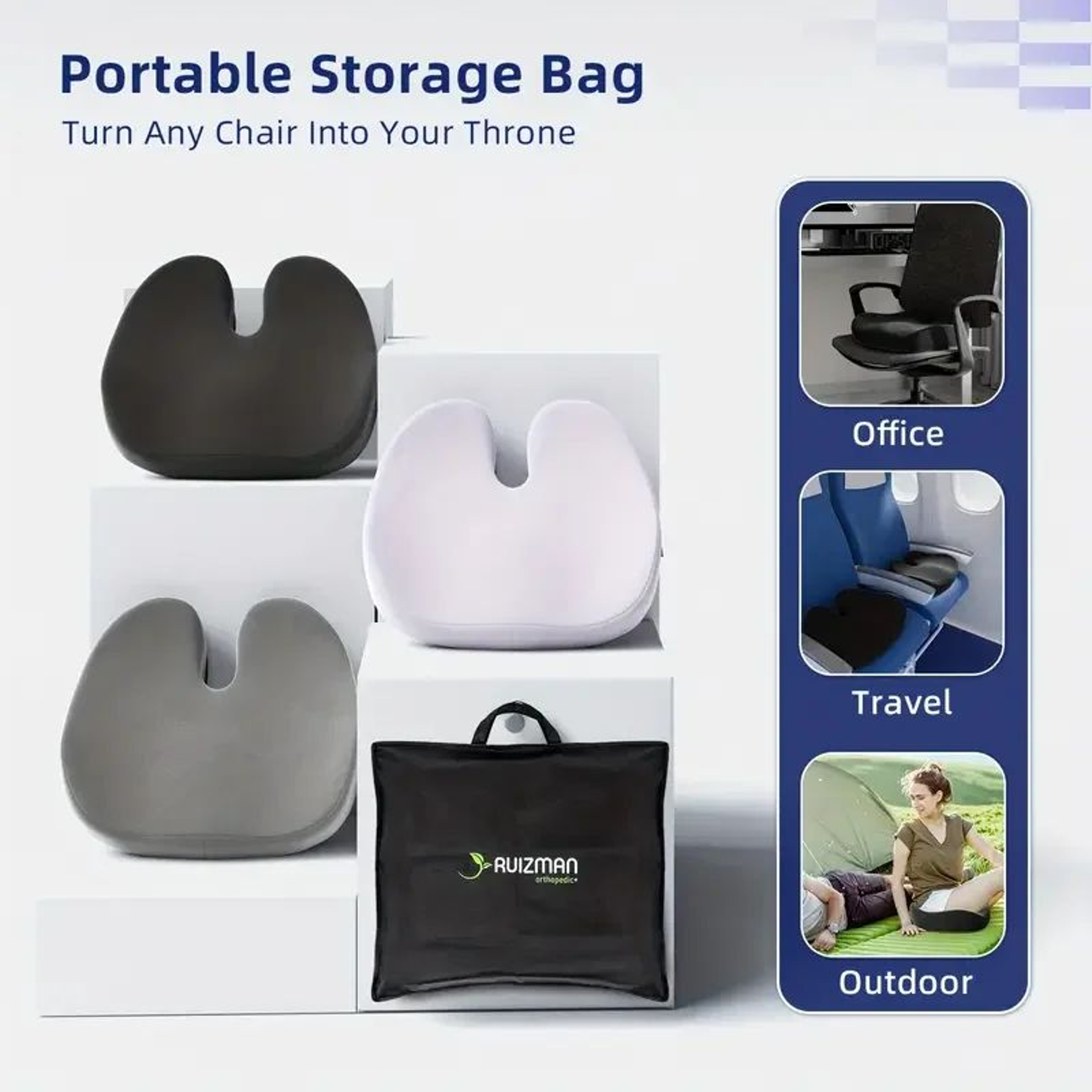 Ergonomic MemoryFoam Seat Cushion 2