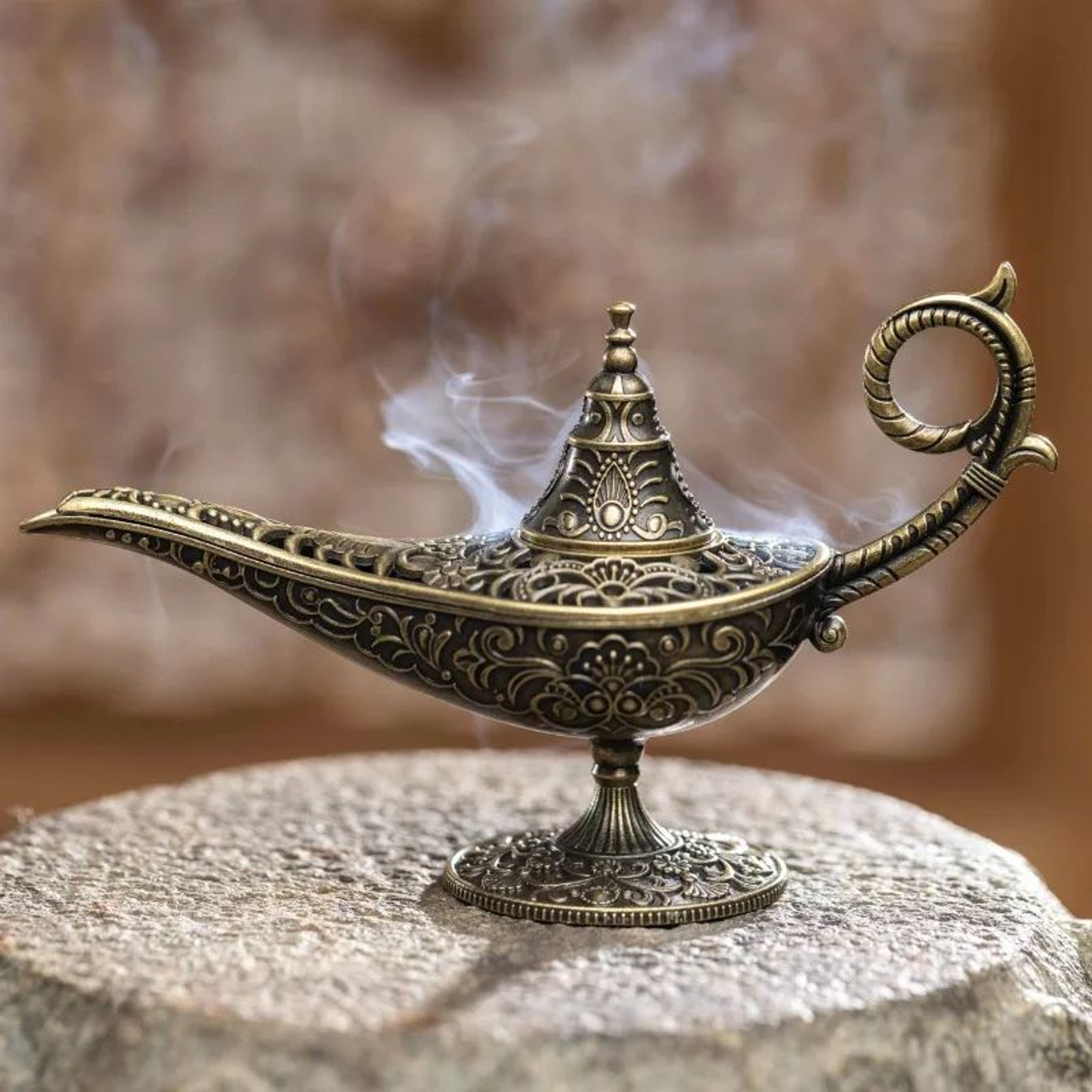 Antique Magic Lamp Incense Burner 3