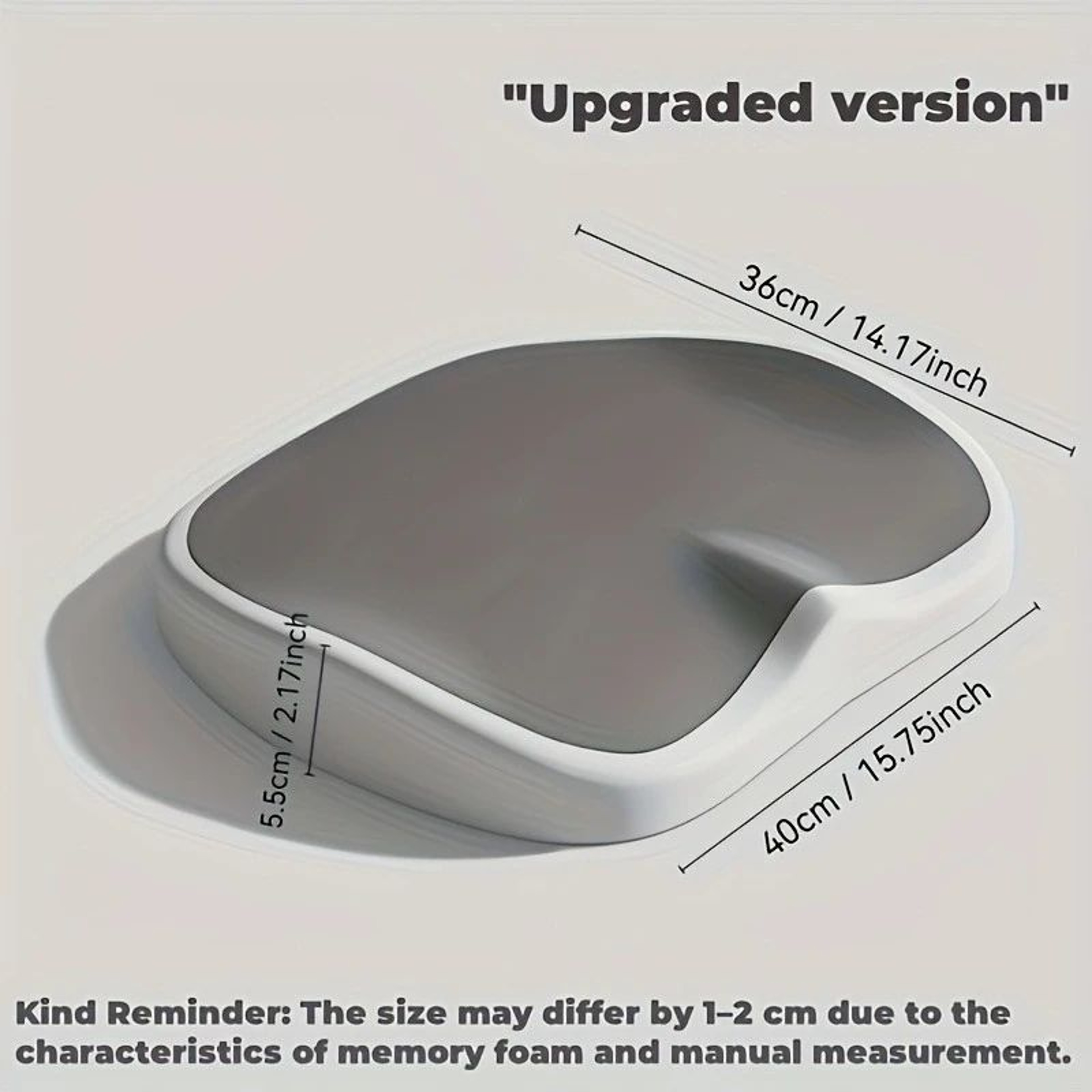 Ergonomic Memory Foam Car Seat Cushion 2
