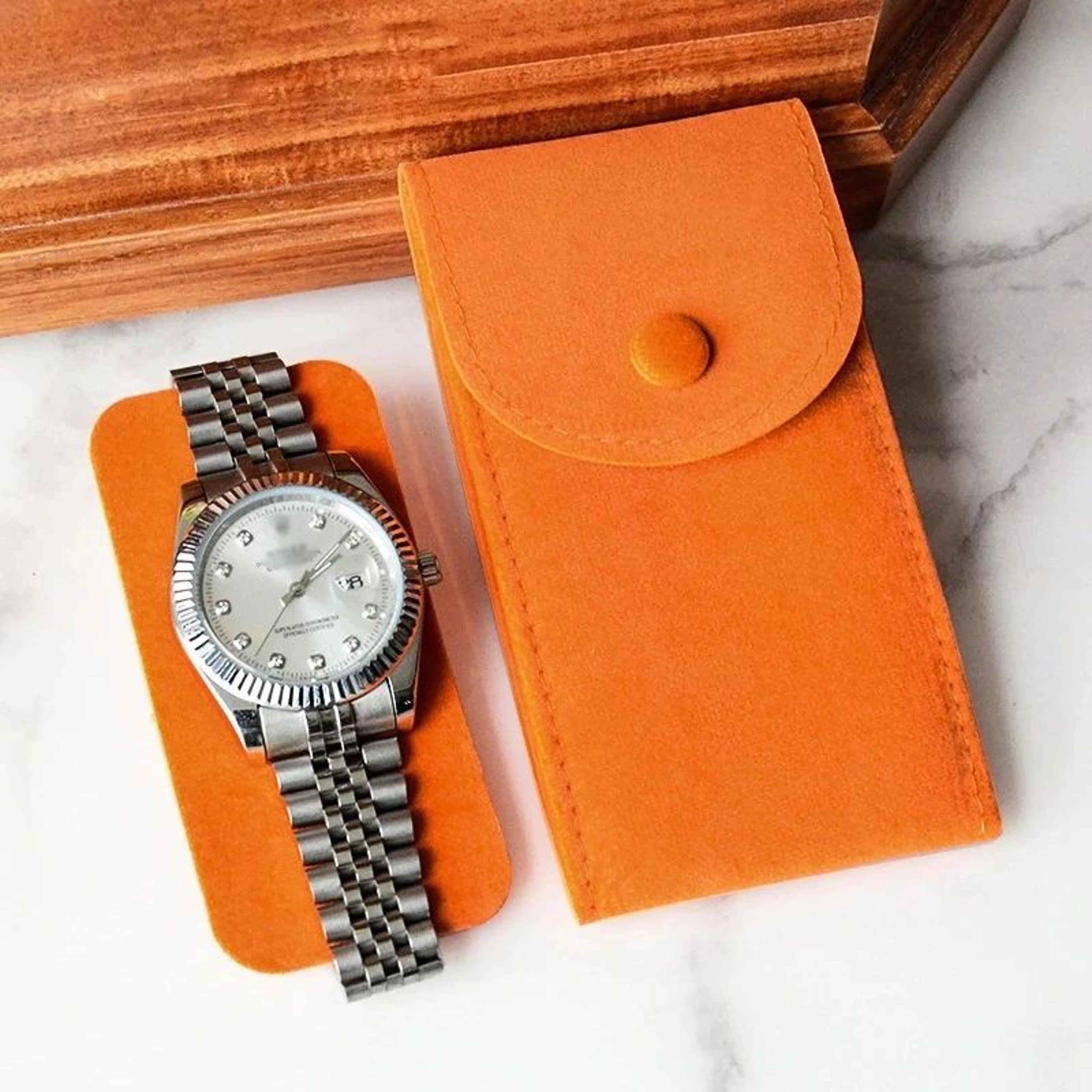 Portable Watch Travel Case Protective Watch Storage Bag 0
