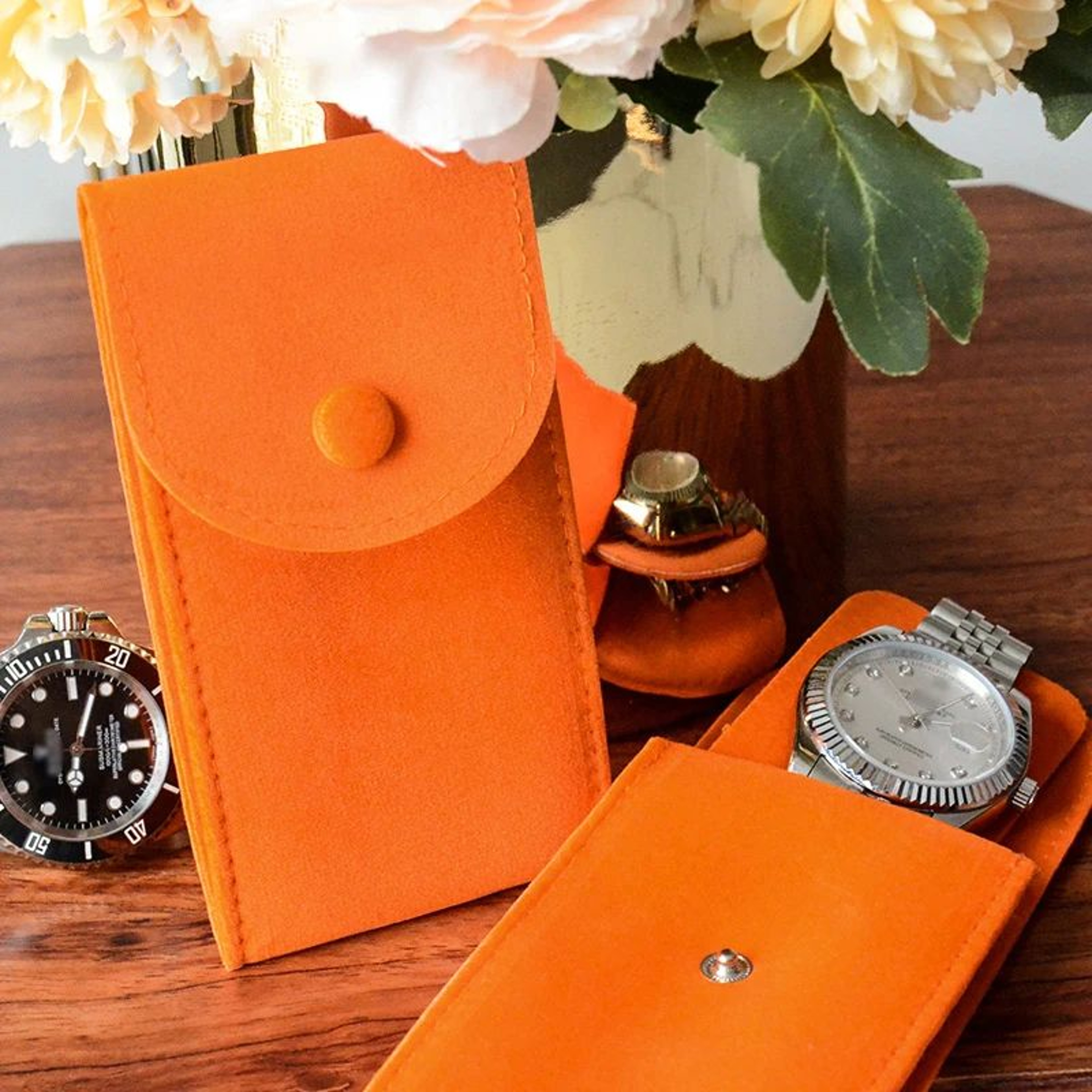 Portable Watch Travel Case Protective Watch Storage Bag 2