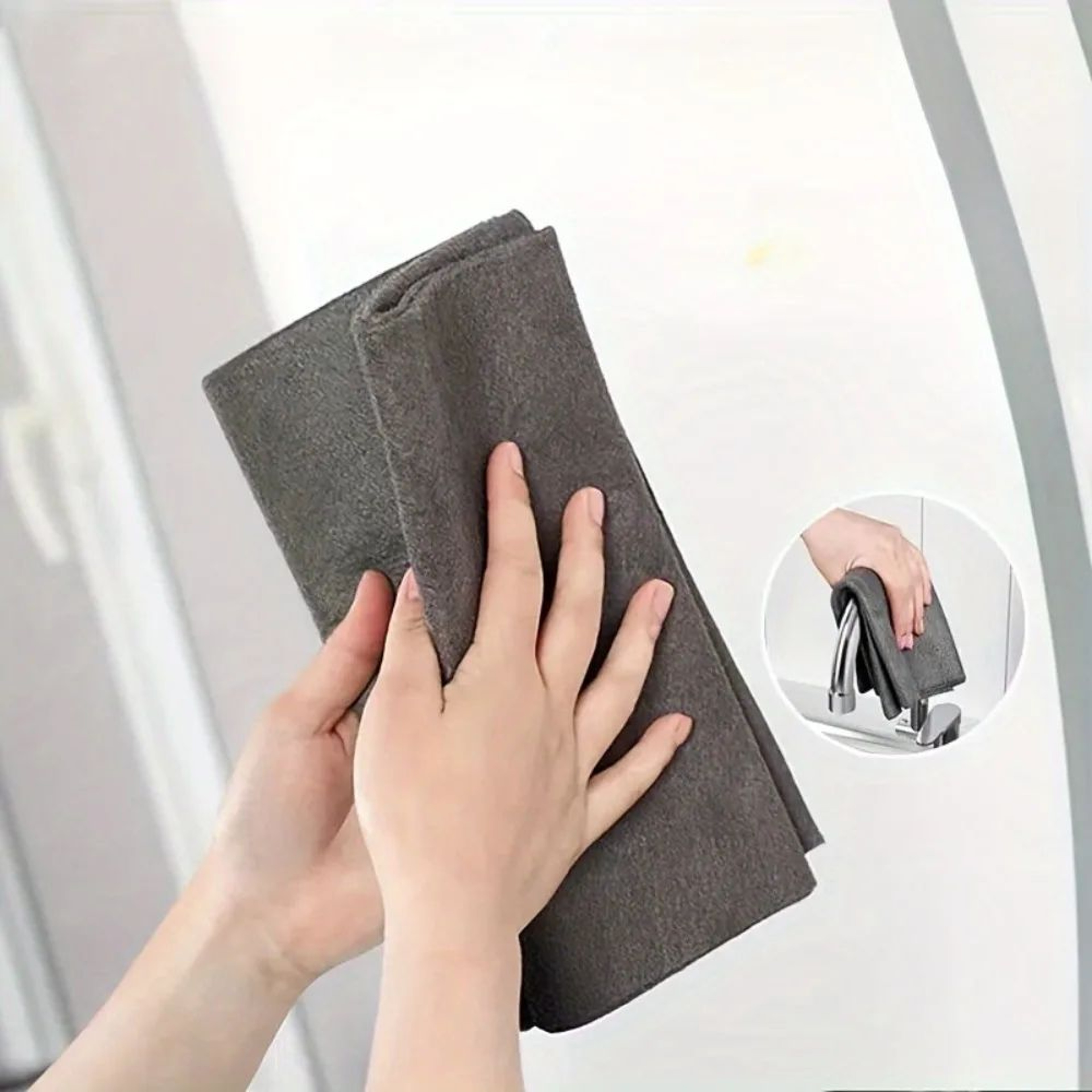 5 Pack Streak Free Glass Cleaning Cloth Microfiber Cleaning Cloth 4