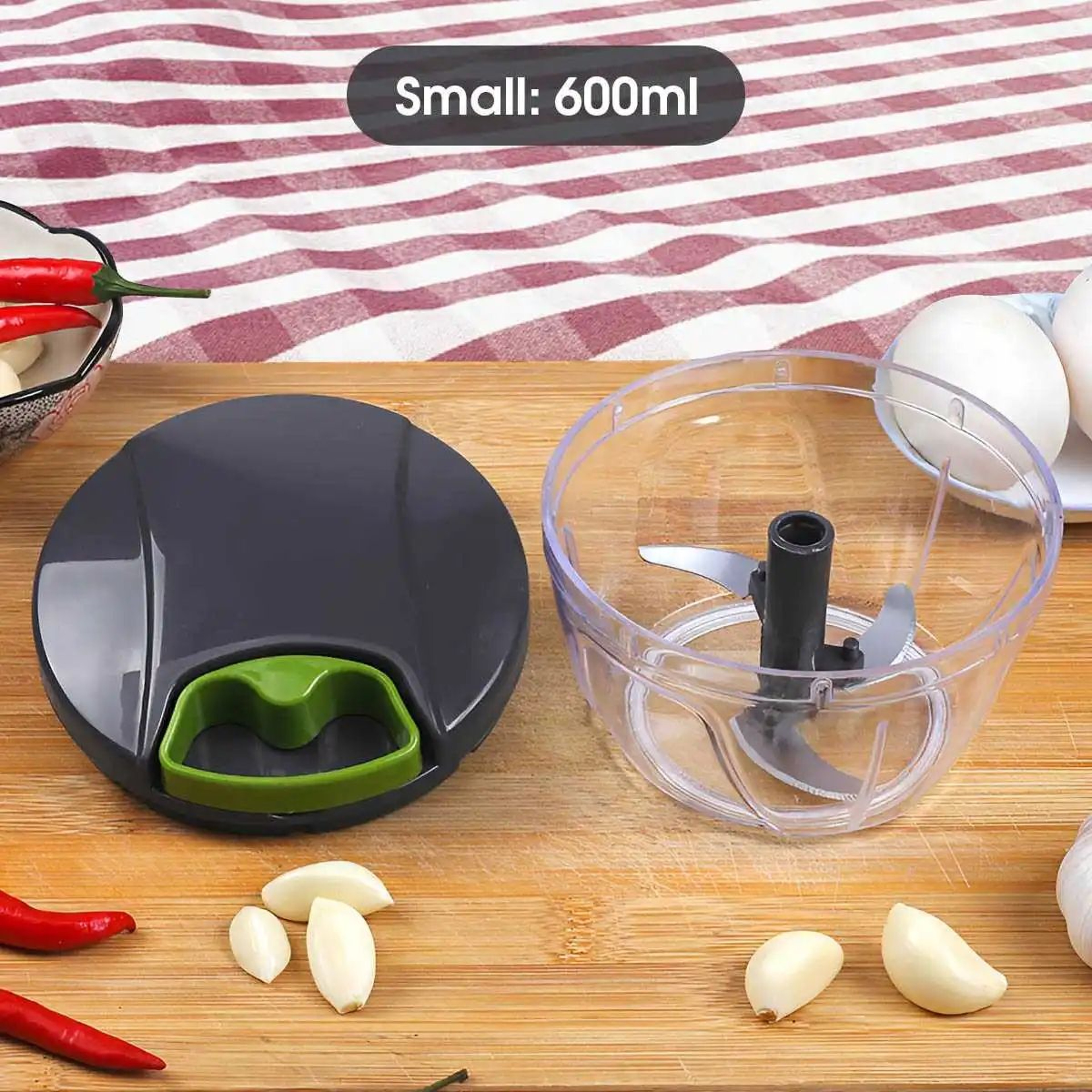 Manual Food Chopper Hand Pull Vegetable Chopper Kitchen Food Processor 6