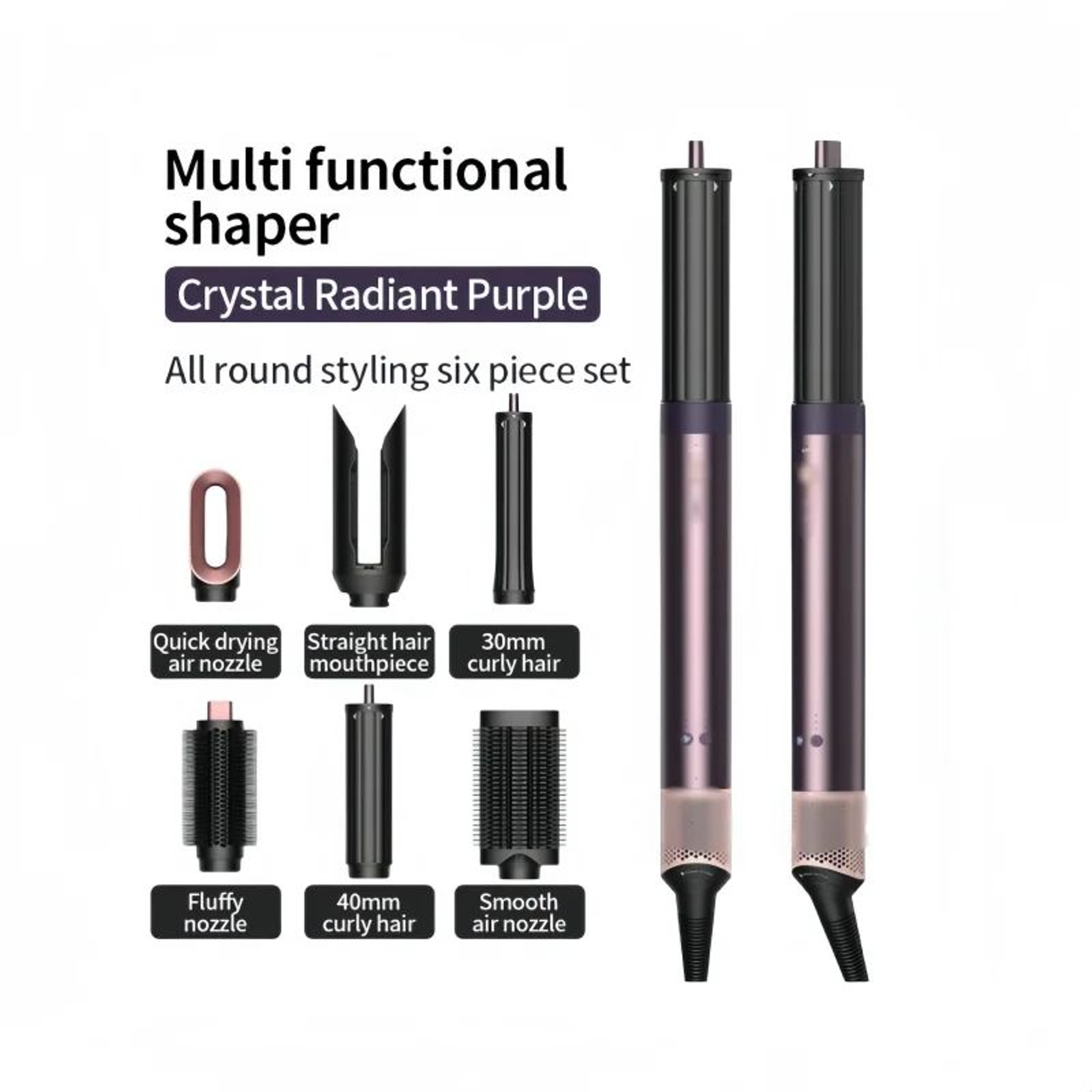 High Speed Ionic Hair Dryer Six In One Styling Set 0