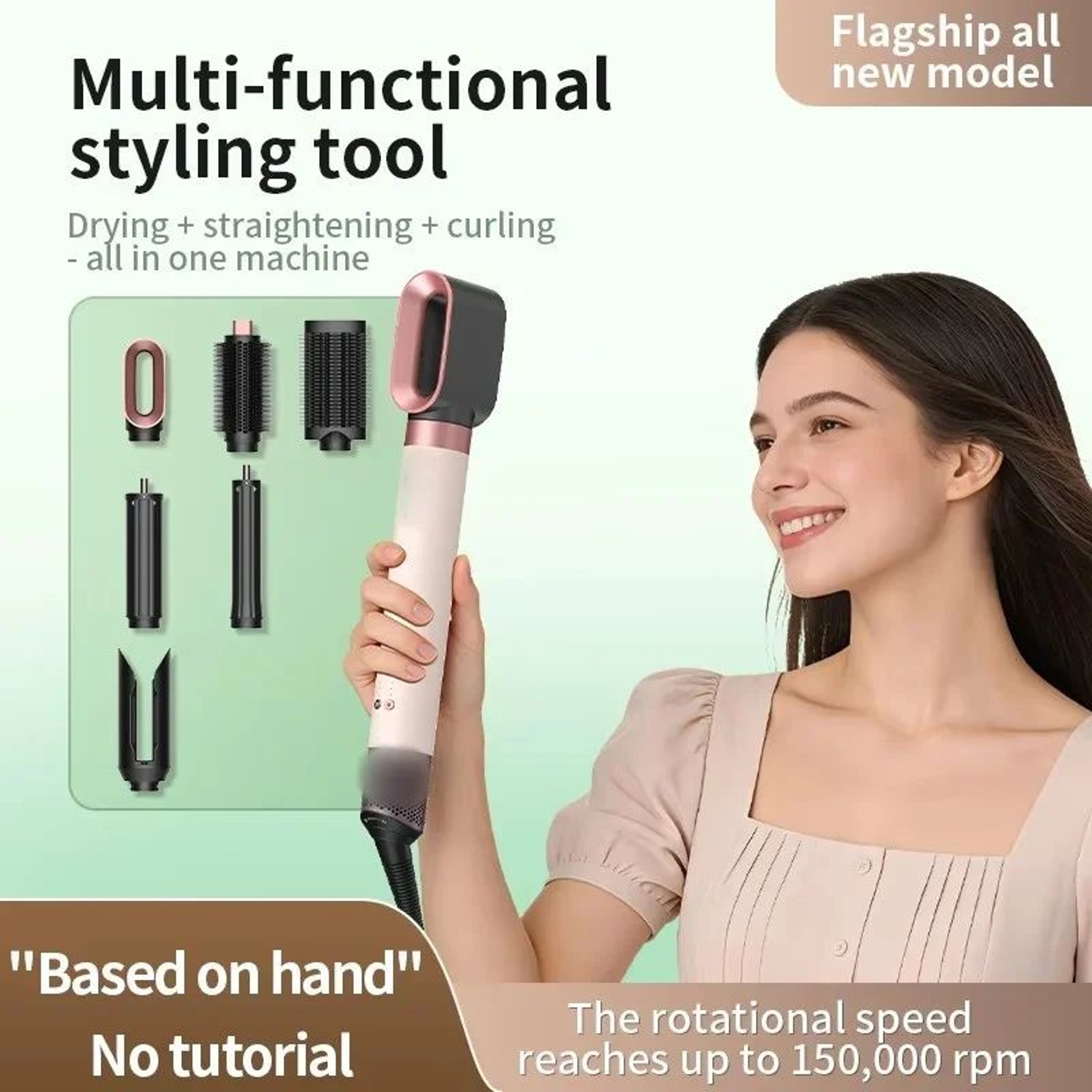 High Speed Ionic Hair Dryer Six In One Styling Set 5