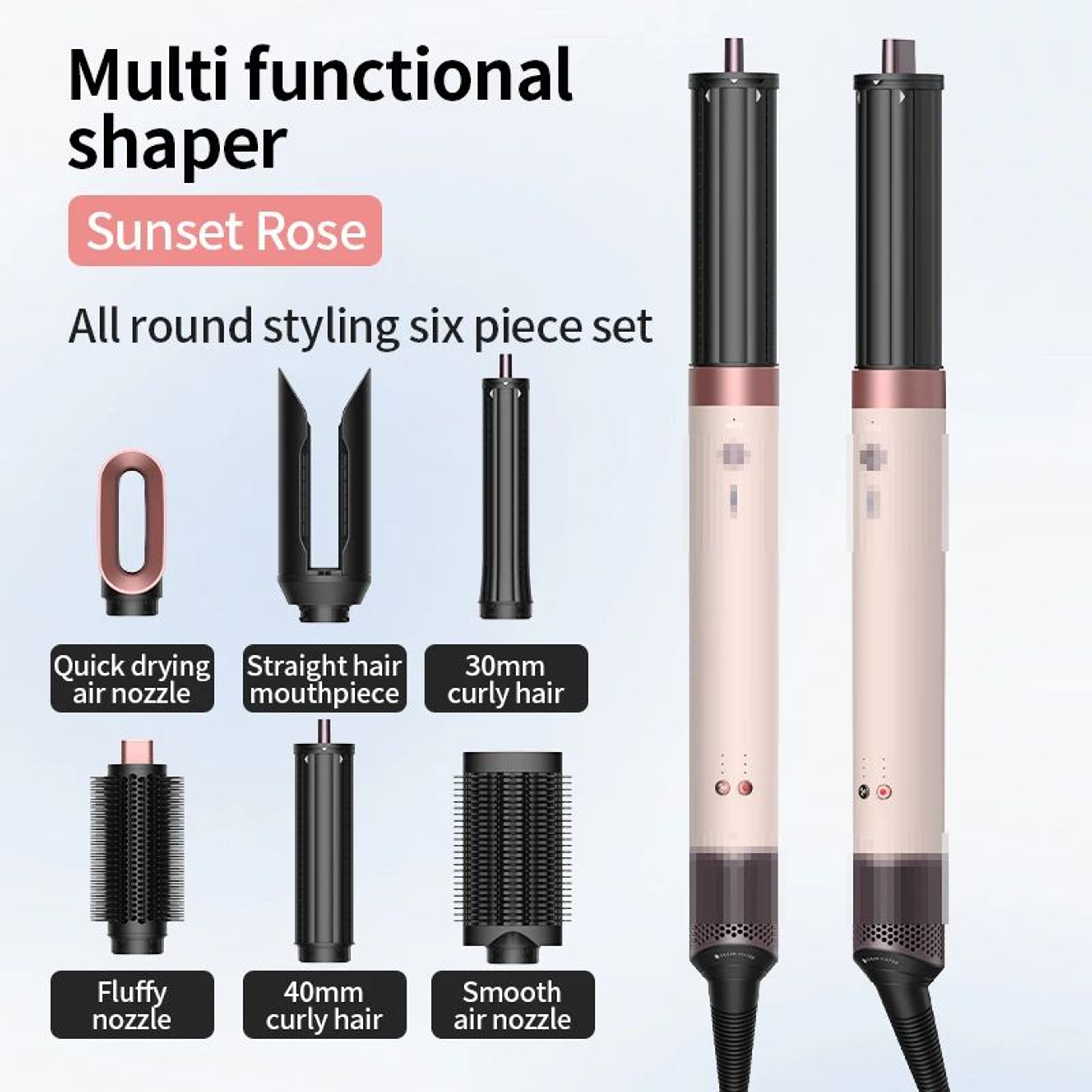 High Speed Ionic Hair Dryer Six In One Styling Set 21