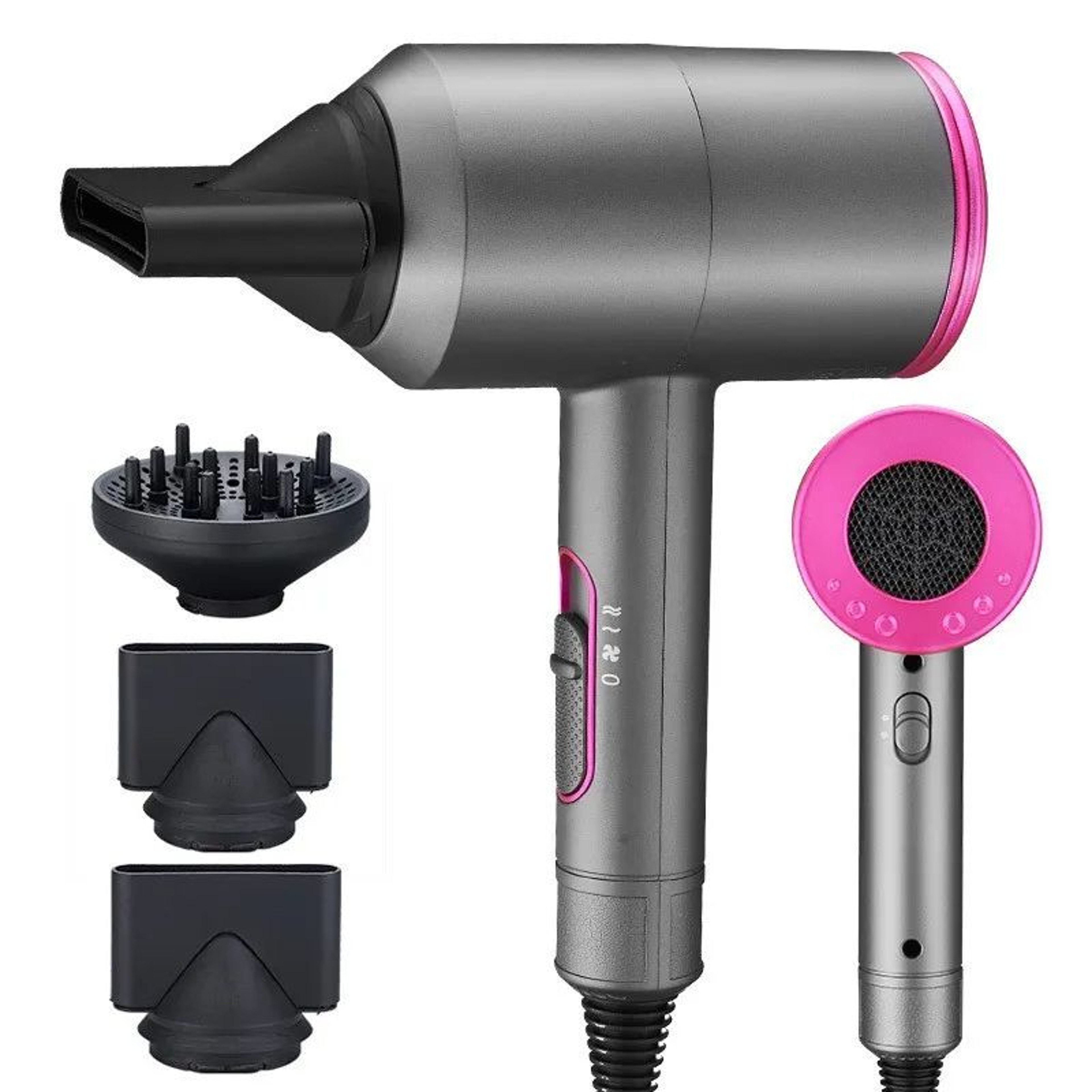 Professional Ionic Hair Dryer High Air Volume Fast Dry Blow Dryer 9