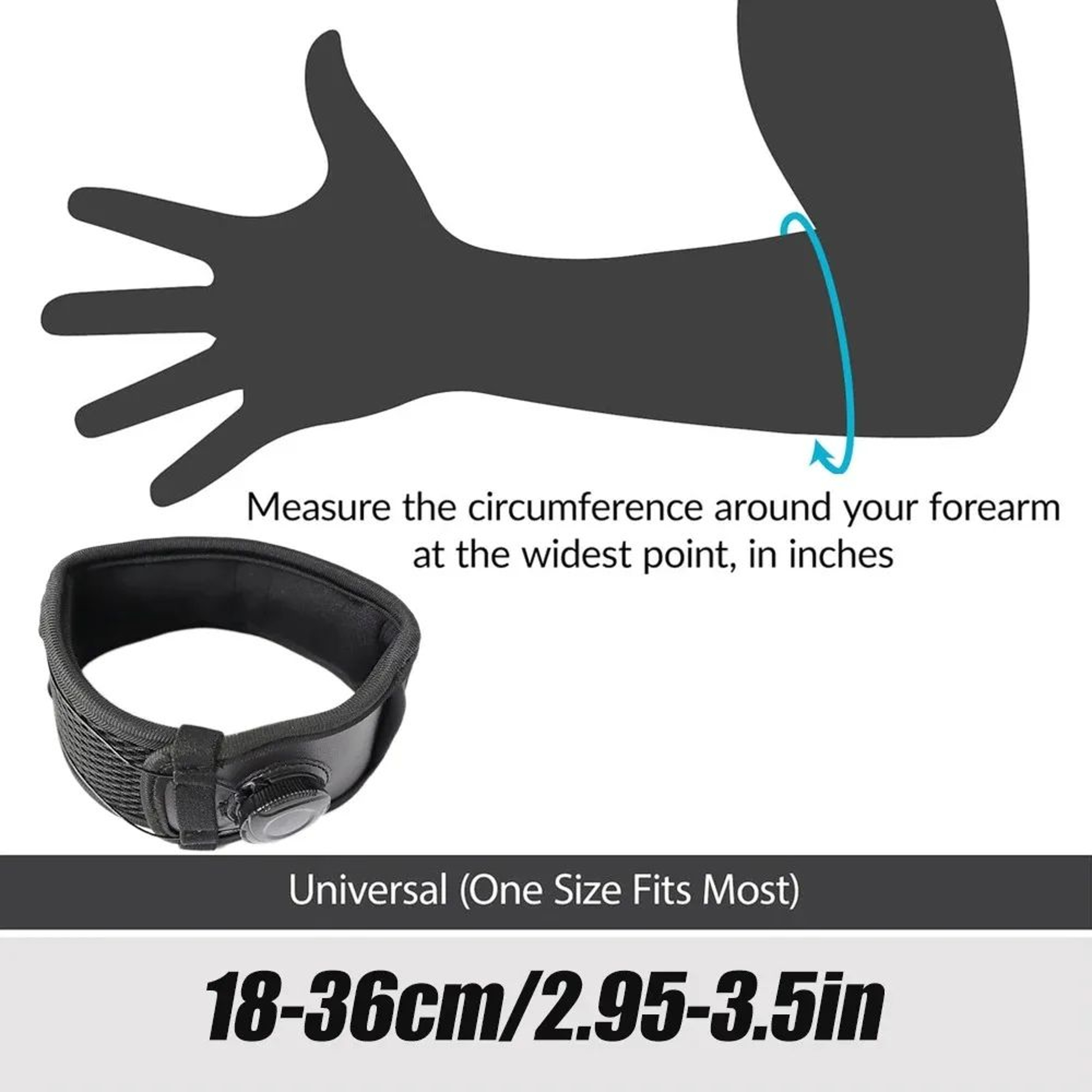 Adjustable Tennis Elbow Brace Strap With Forearm Support 2