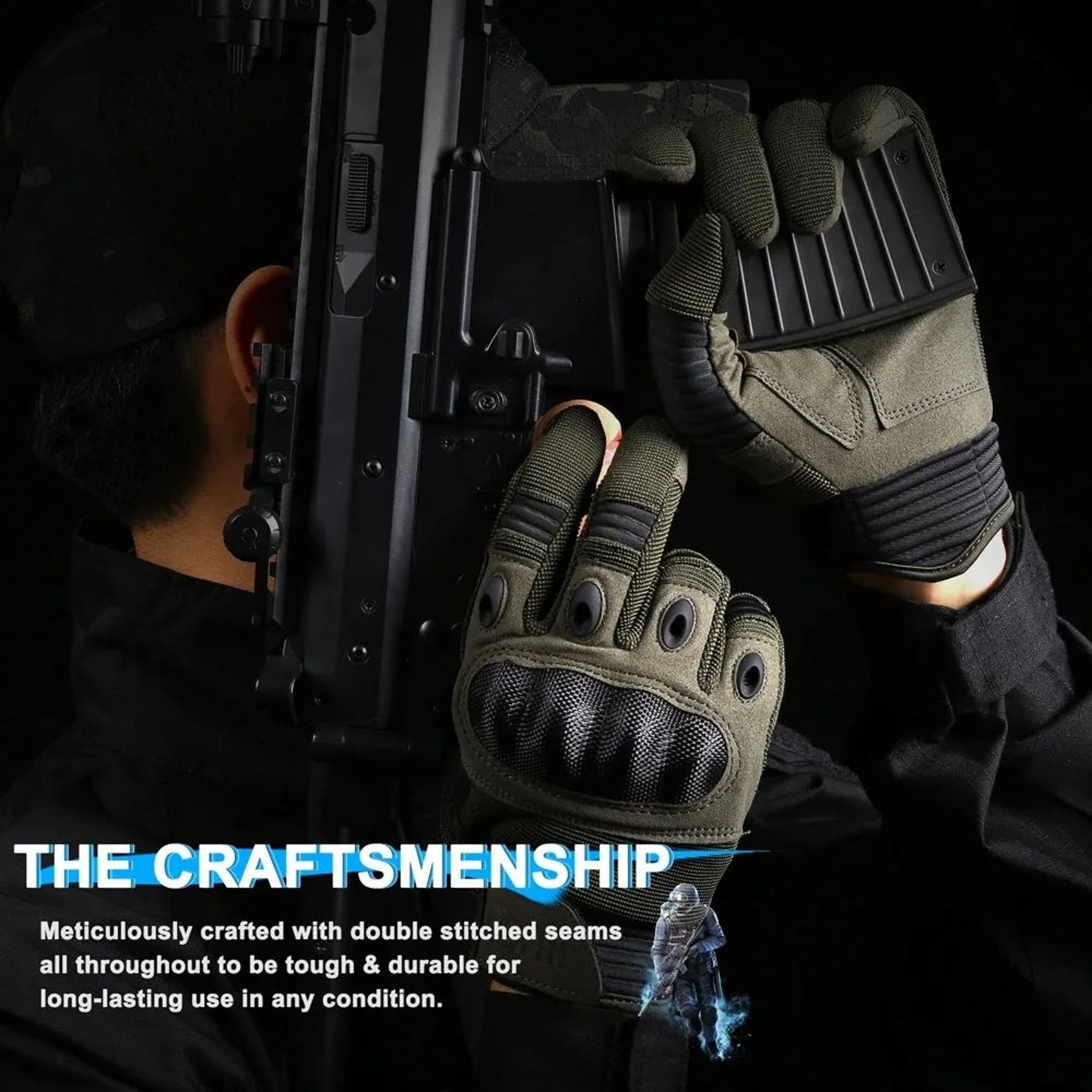 Touch Screen Tactical Gloves Full Finger Outdoor Work Gloves 4