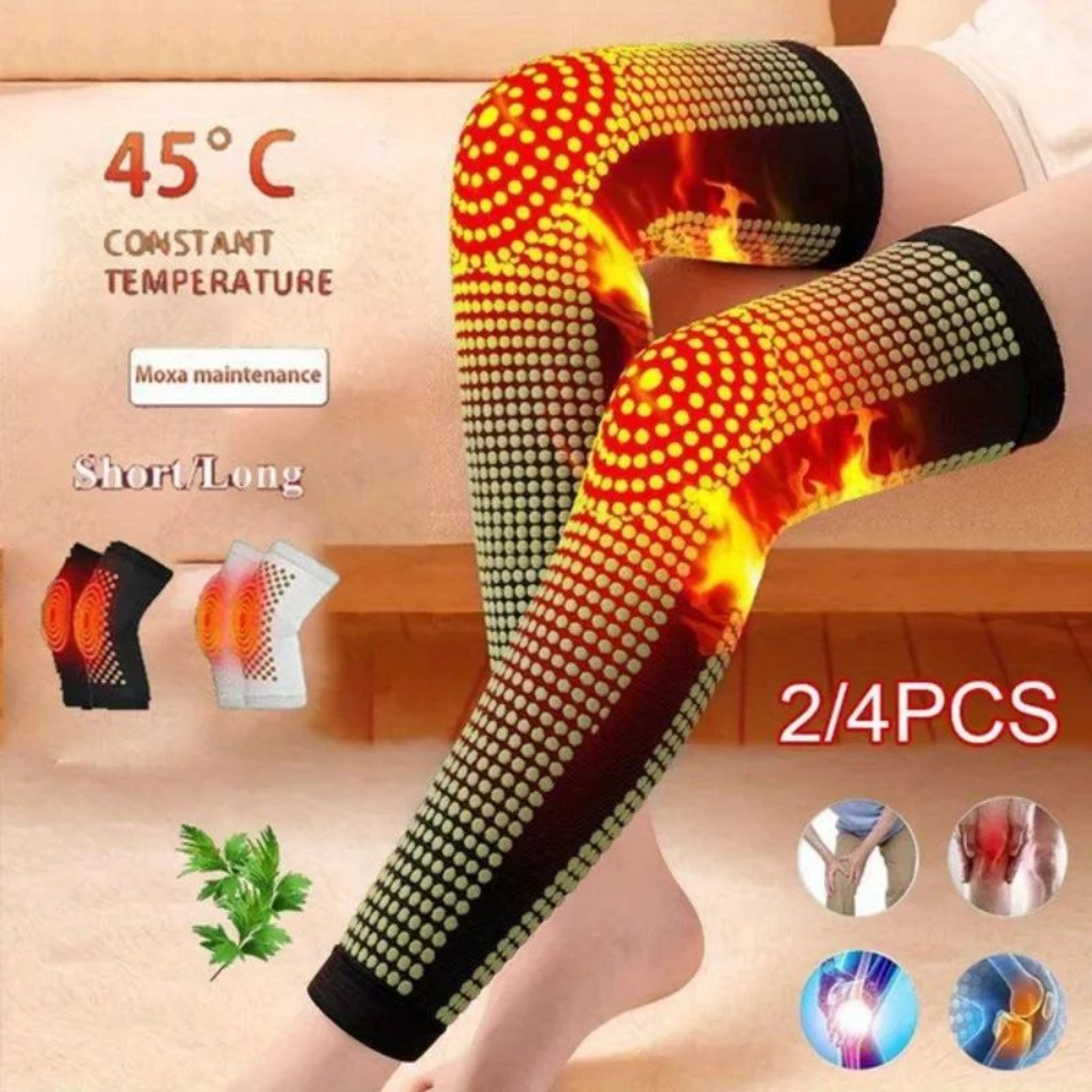 Long Knee Support Brace Sleeves For Everyday Comfort 1