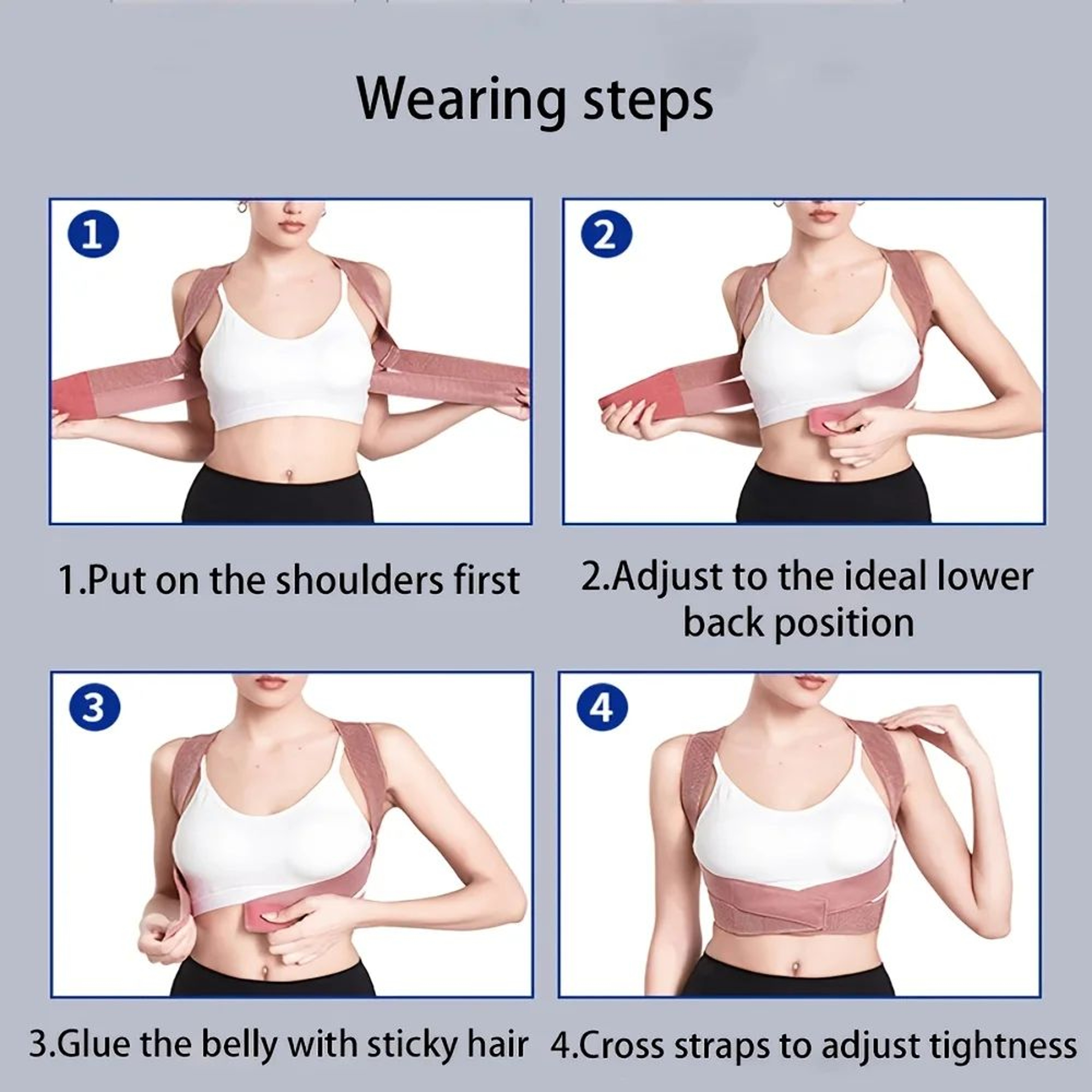 Back Posture Corrector Shoulder Support Brace 4