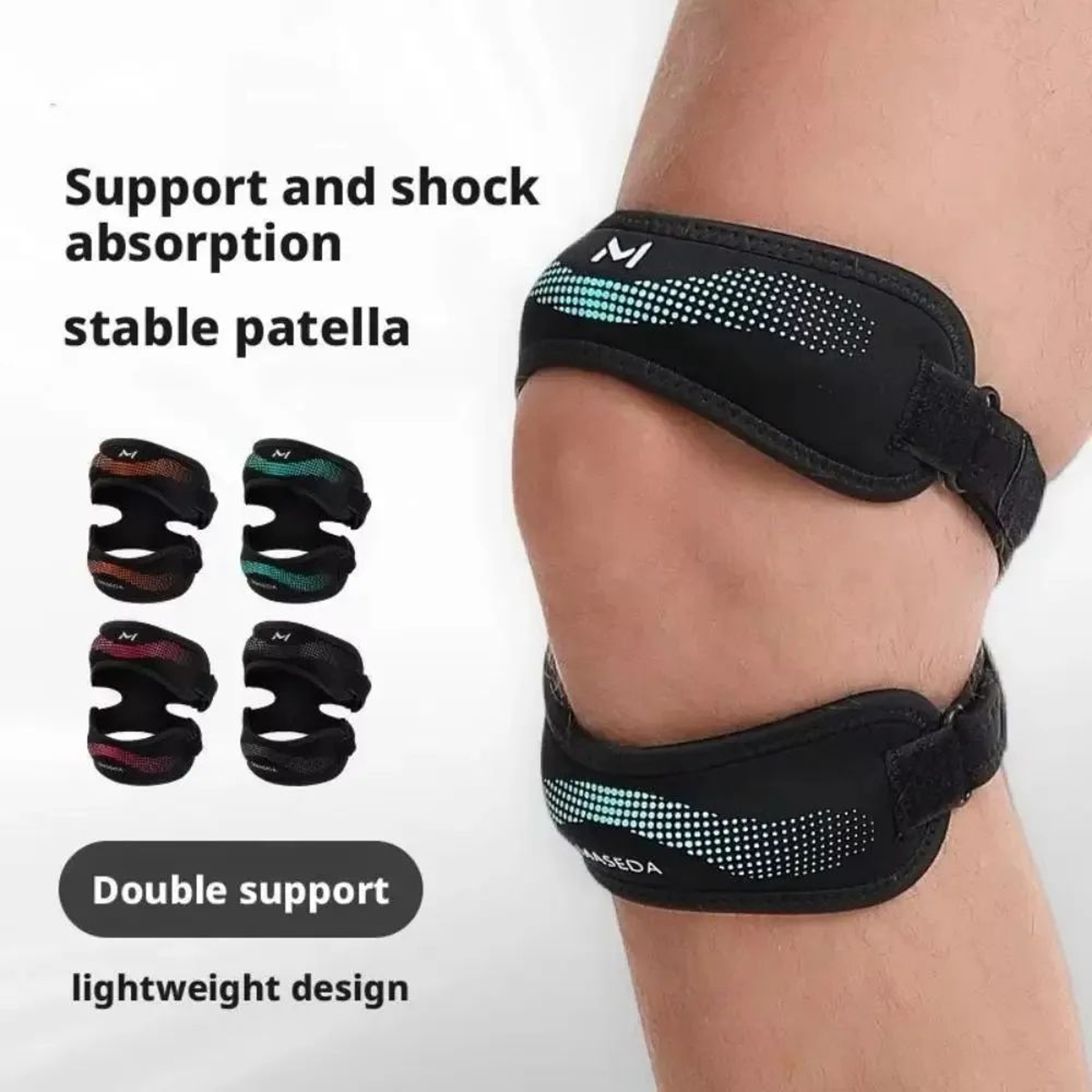 Double Patellar Knee Strap Adjustable Knee Support 0