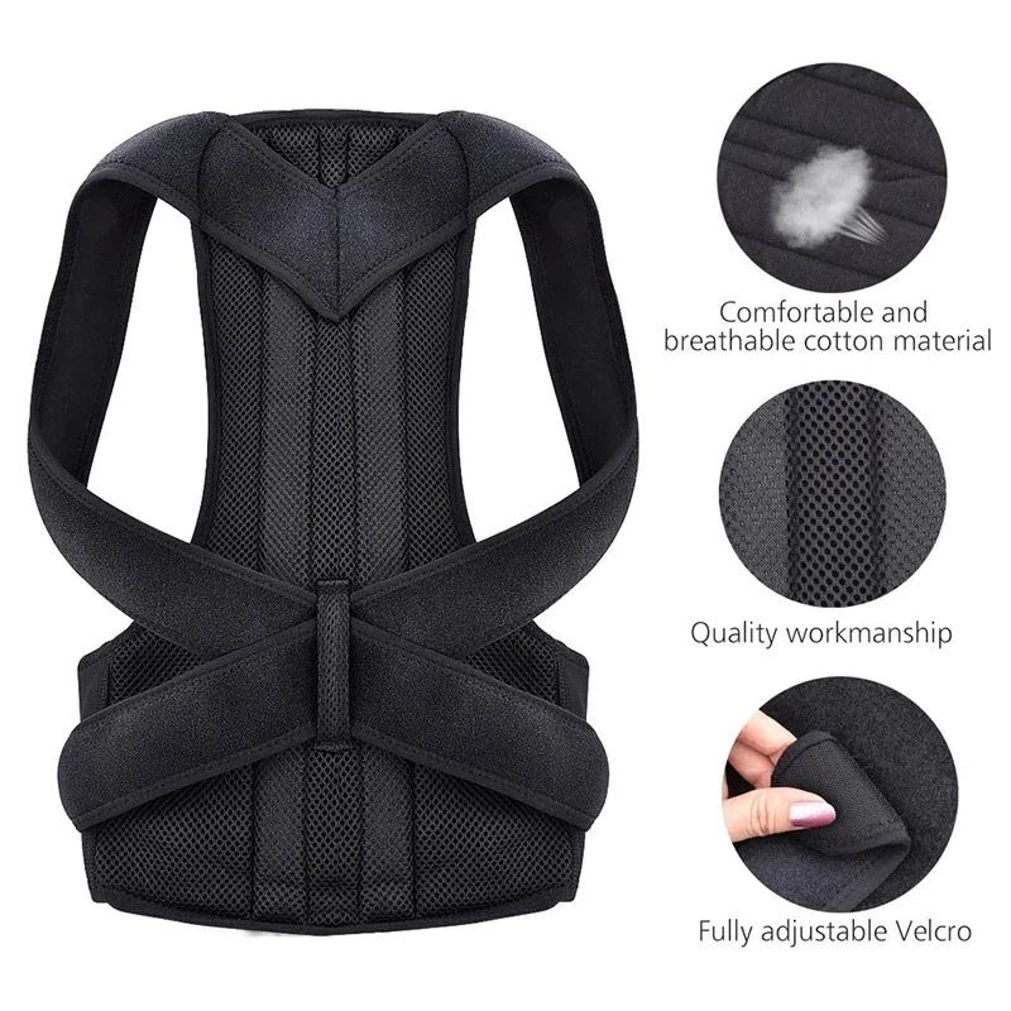 Adjustable Back Brace And Posture Corrector Support 2
