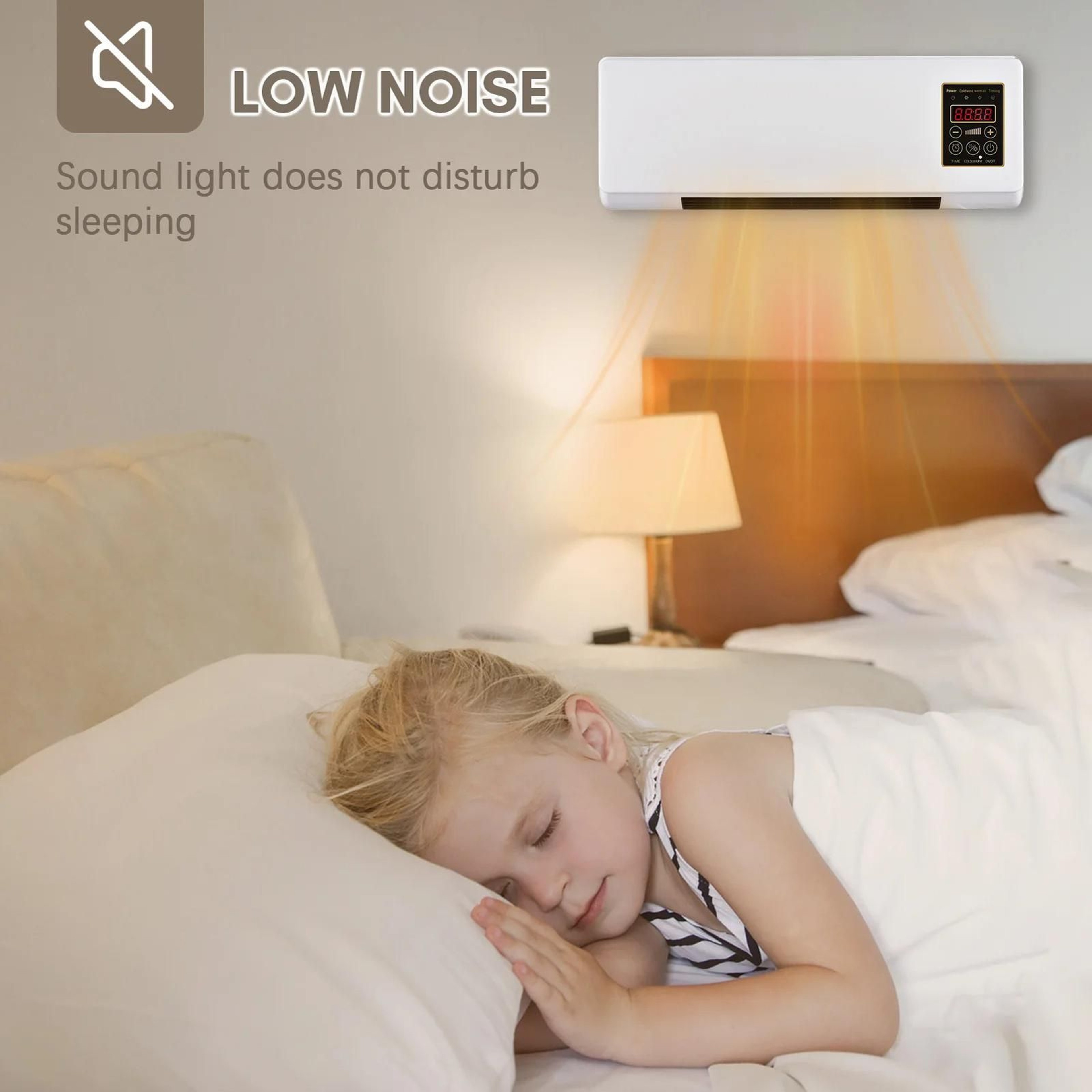 Wall Mounted Mini Air Heater With Remote Control For Home And Office 6