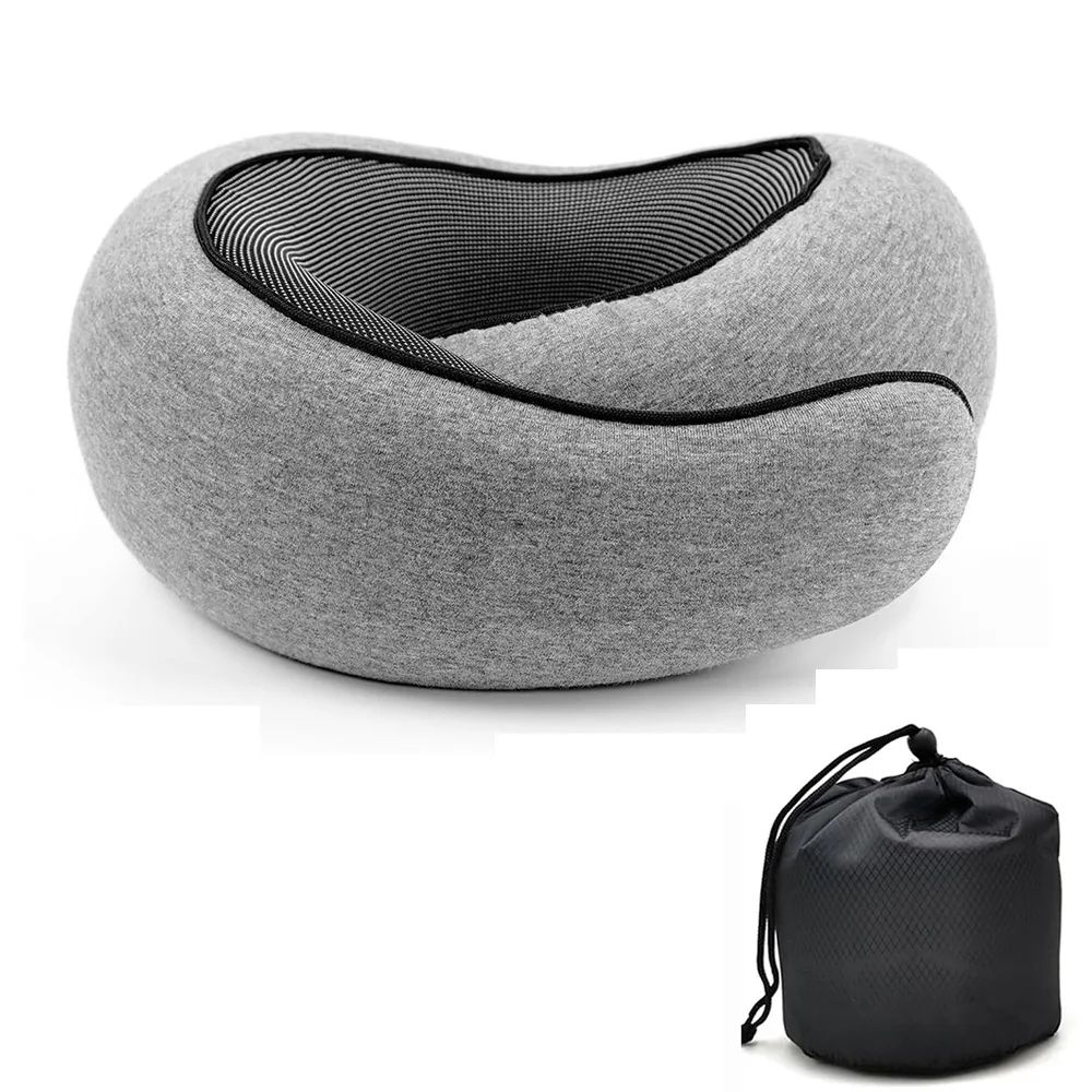 Memory Foam Travel Neck Pillow With Adjustable U Shape Support 6