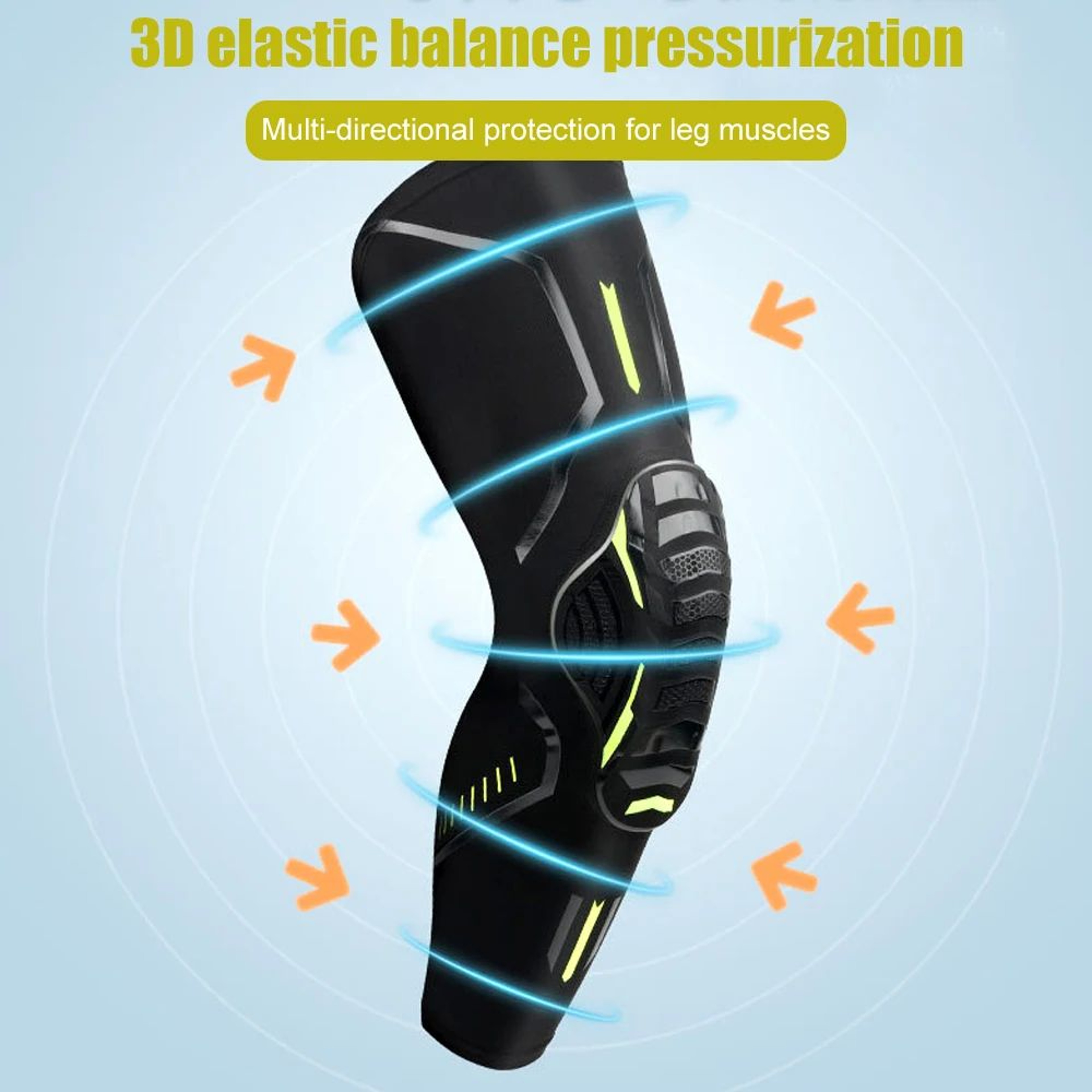 Compression Knee Brace Sleeve With Shock Absorbing Support For Running Fitness And Daily Activities 4