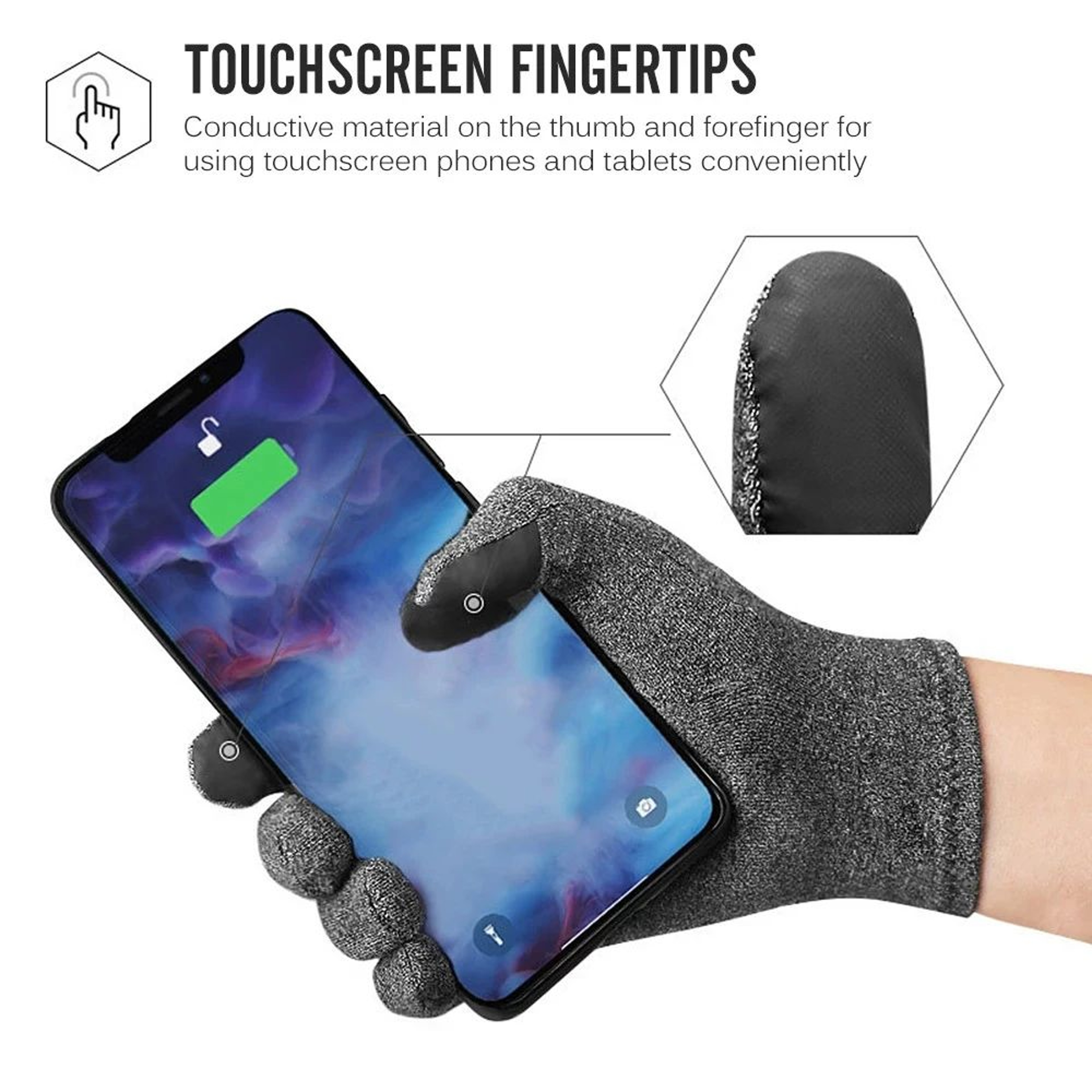 Full Finger Compression Arthritis Gloves With Wrist And Thumb Support For Everyday Comfort 2