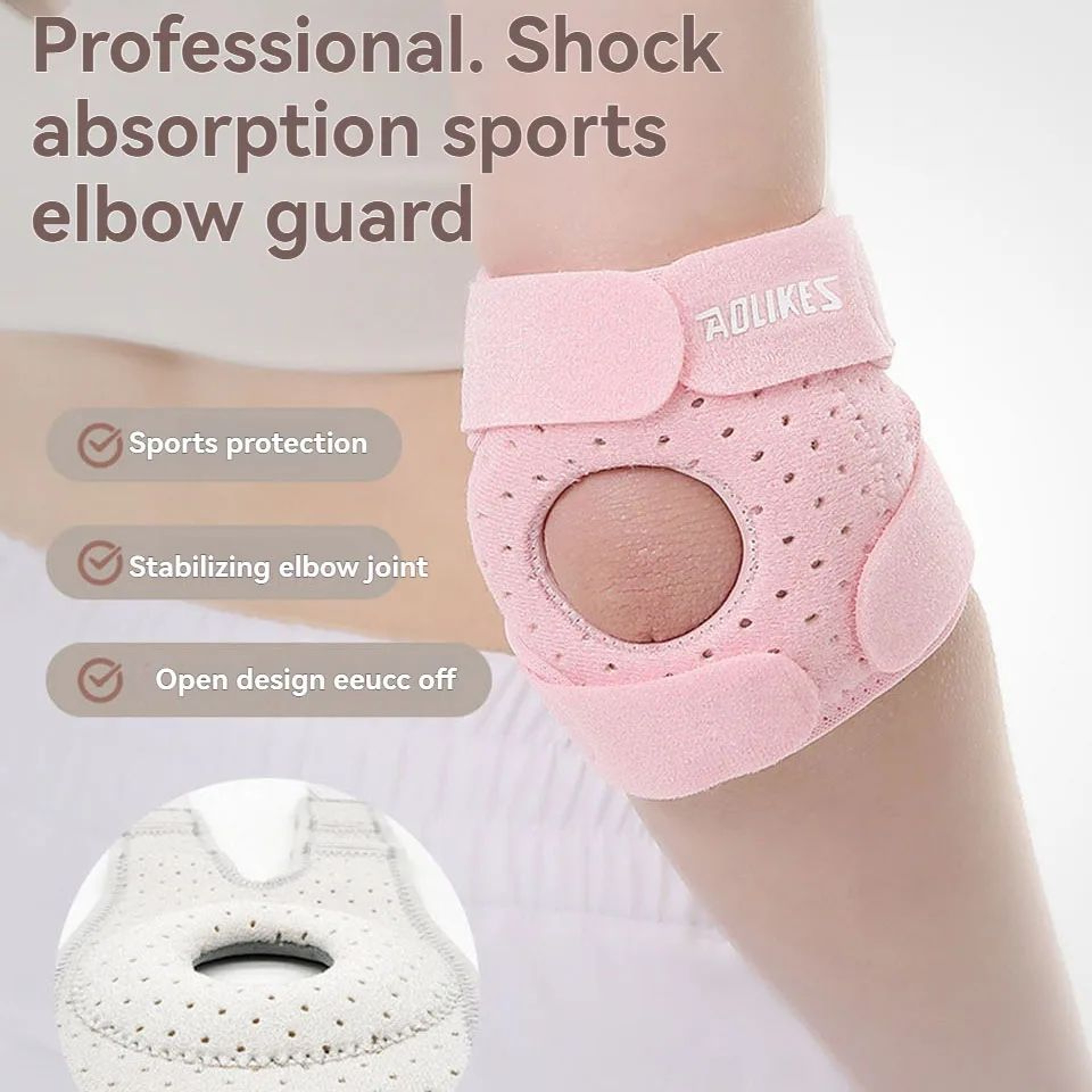 AOLIKES Elbow Compression Sleeve For Tennis Elbow Support And Sports Recovery 2