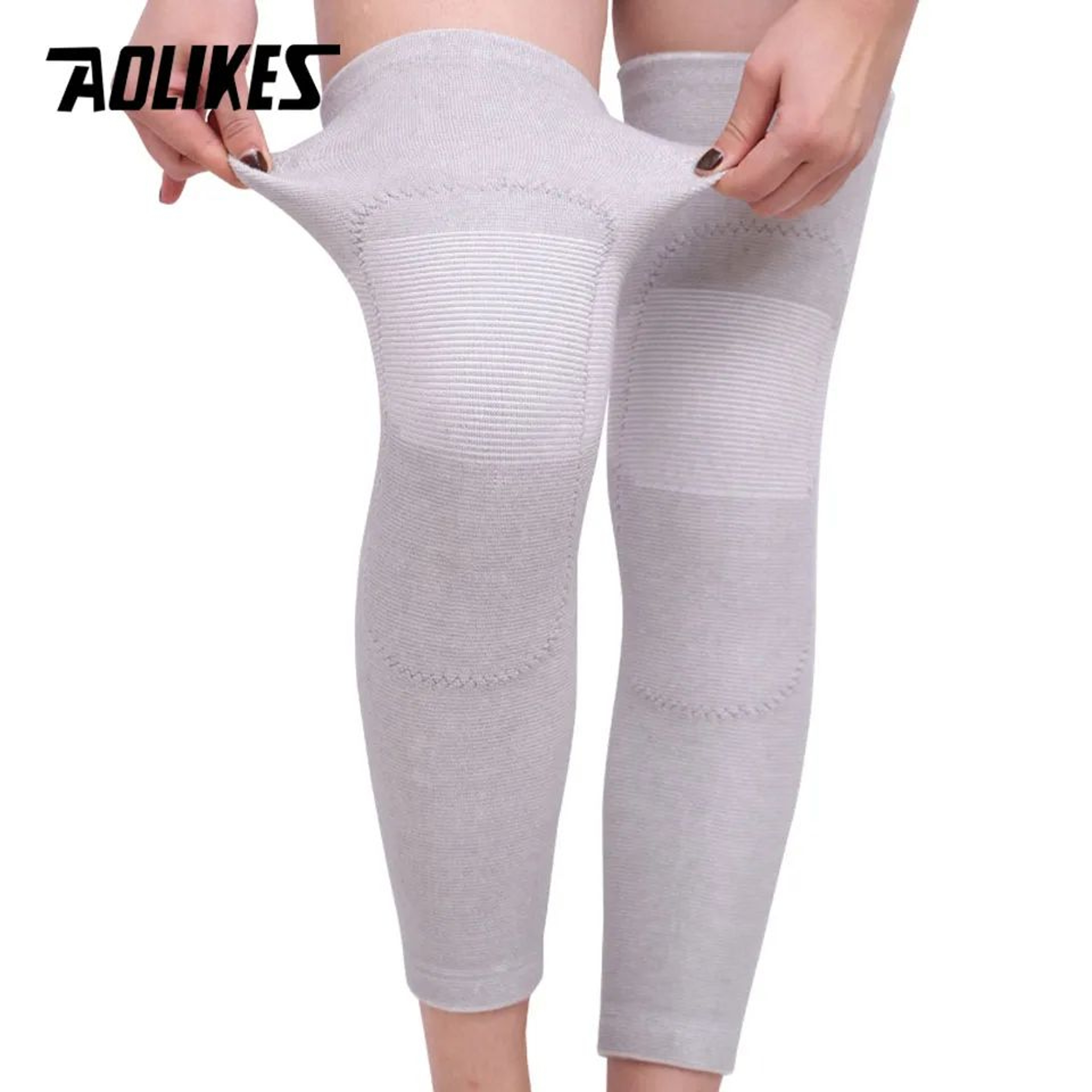 AOLIKES Long Knee Sleeves Compression Knee Support For Sports Arthritis And Outdoor Activities 1
