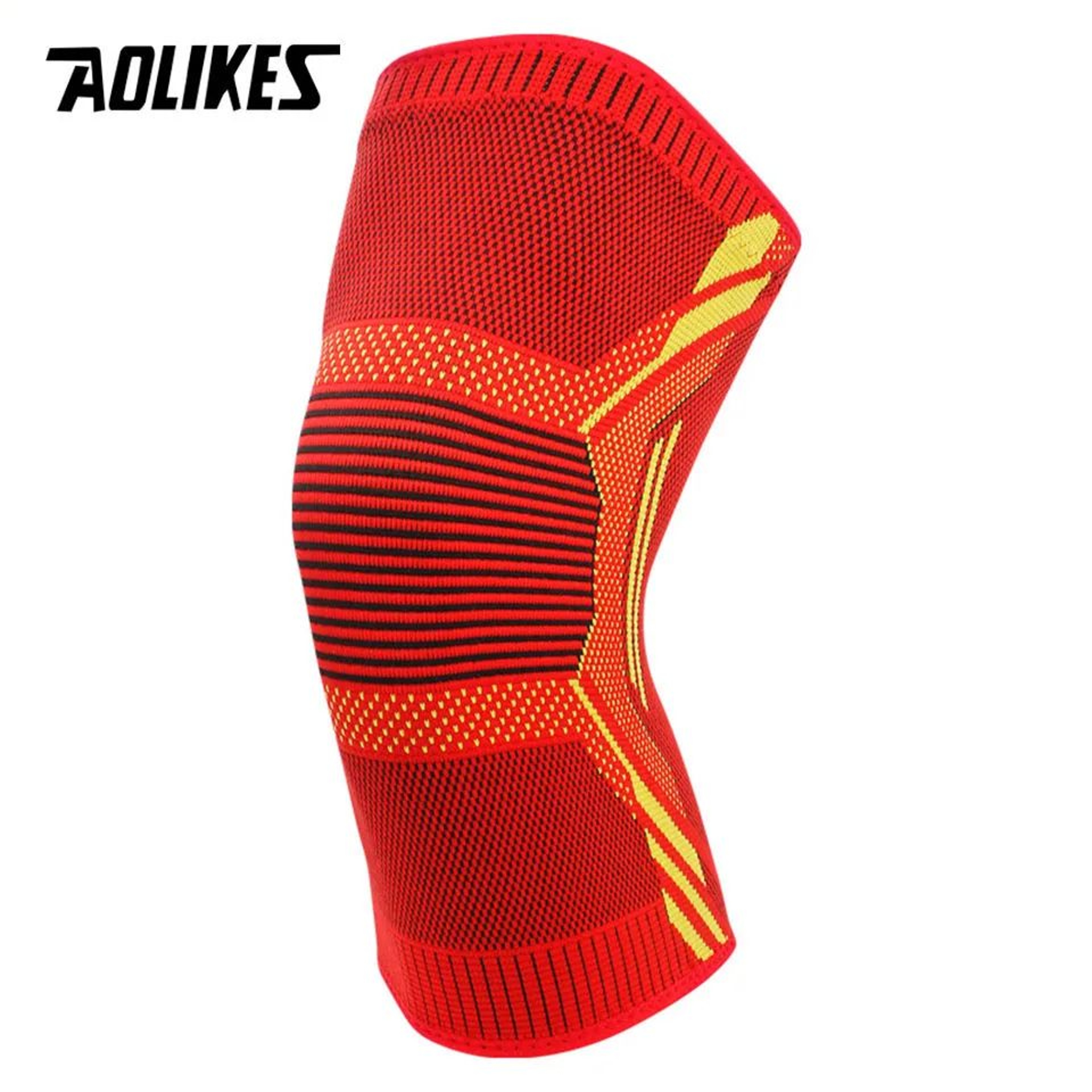 AOLIKES Compression Knee Sleeve No Slip Knee Brace For Running Cycling And Sports Support 9