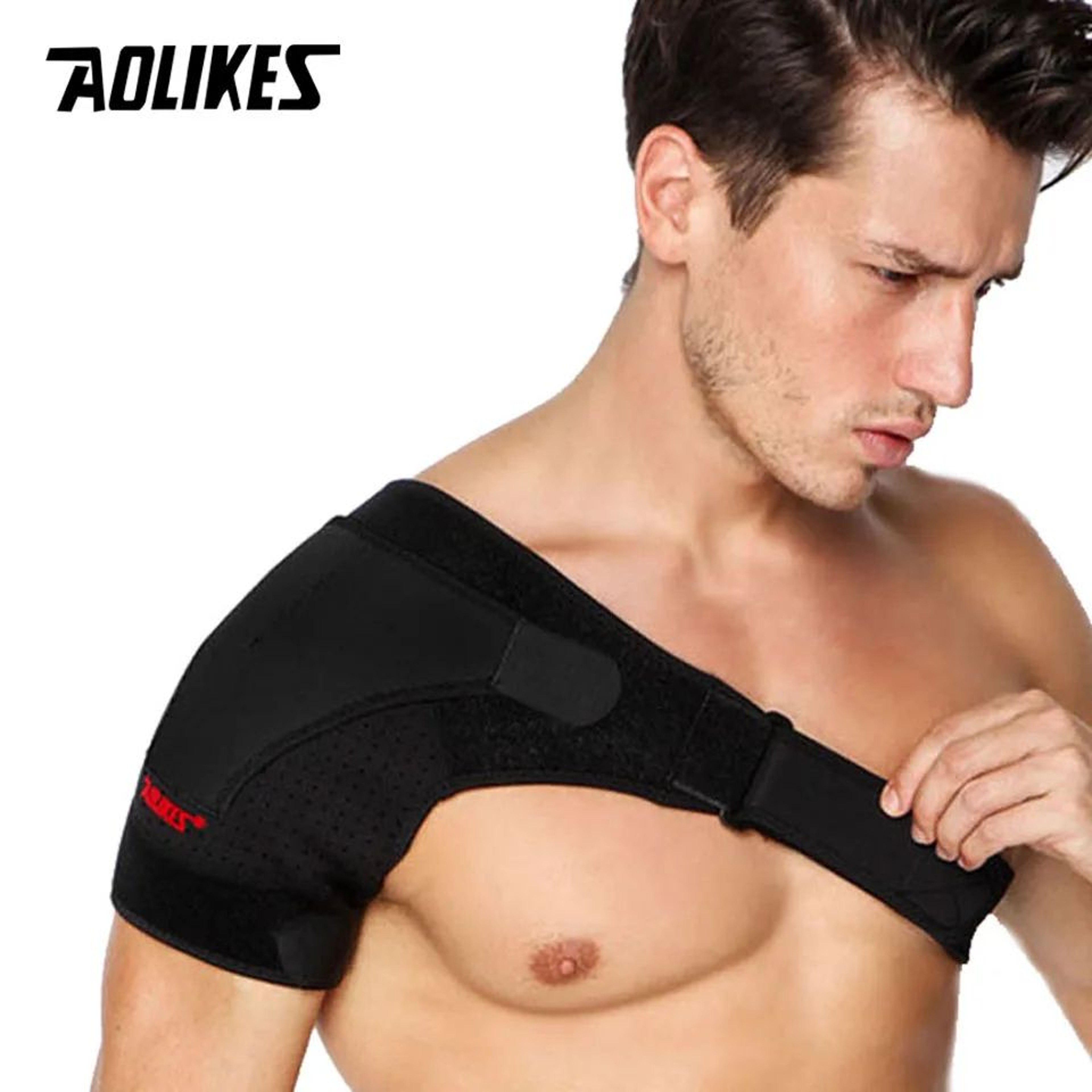 AOLIKES Shoulder Support Brace Adjustable Shoulder Stability Brace For Sports Recovery And Daily Su 6