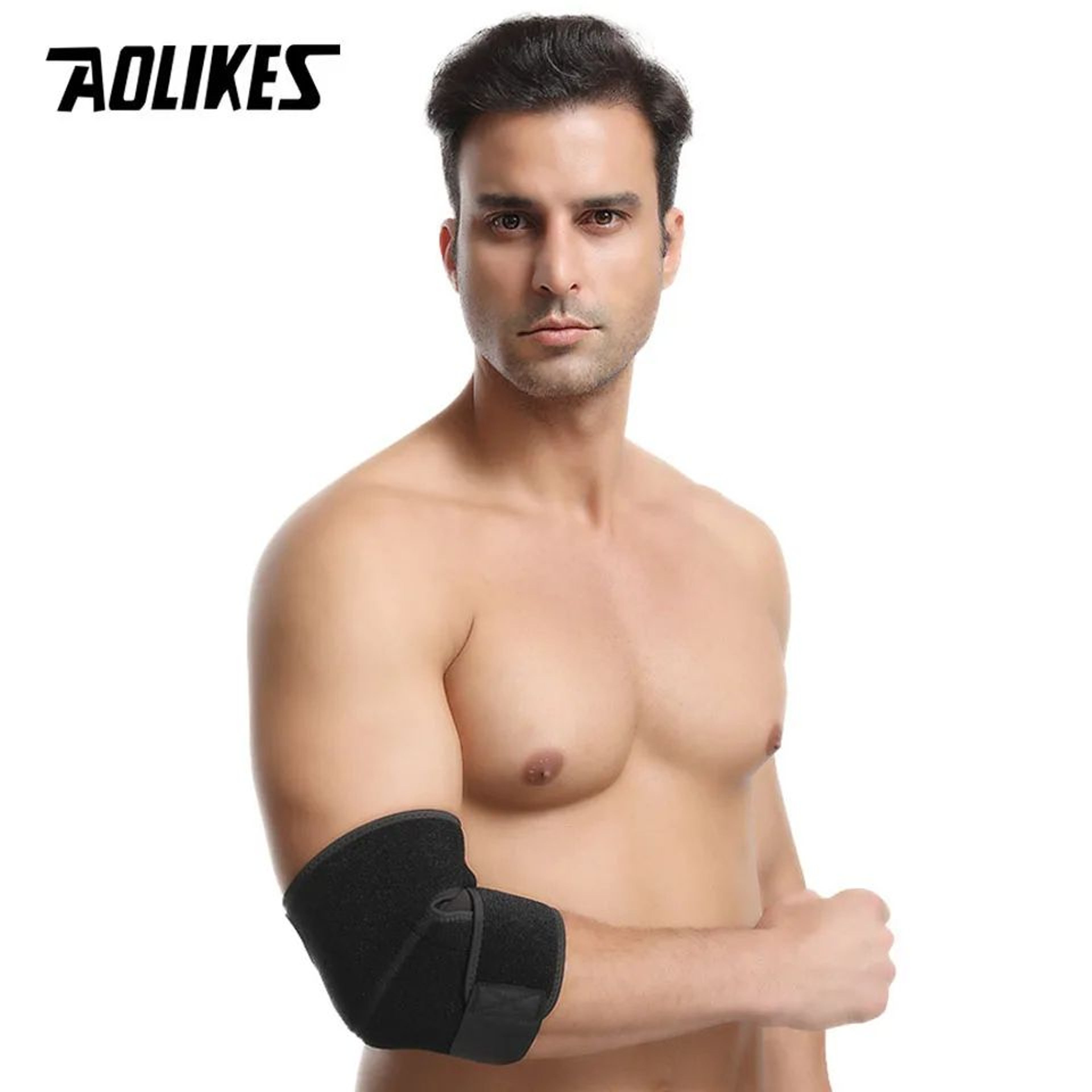AOLIKES Adjustable Elbow Support Brace Elastic Elbow Wrap For Basketball Tennis Gym And Sports 0