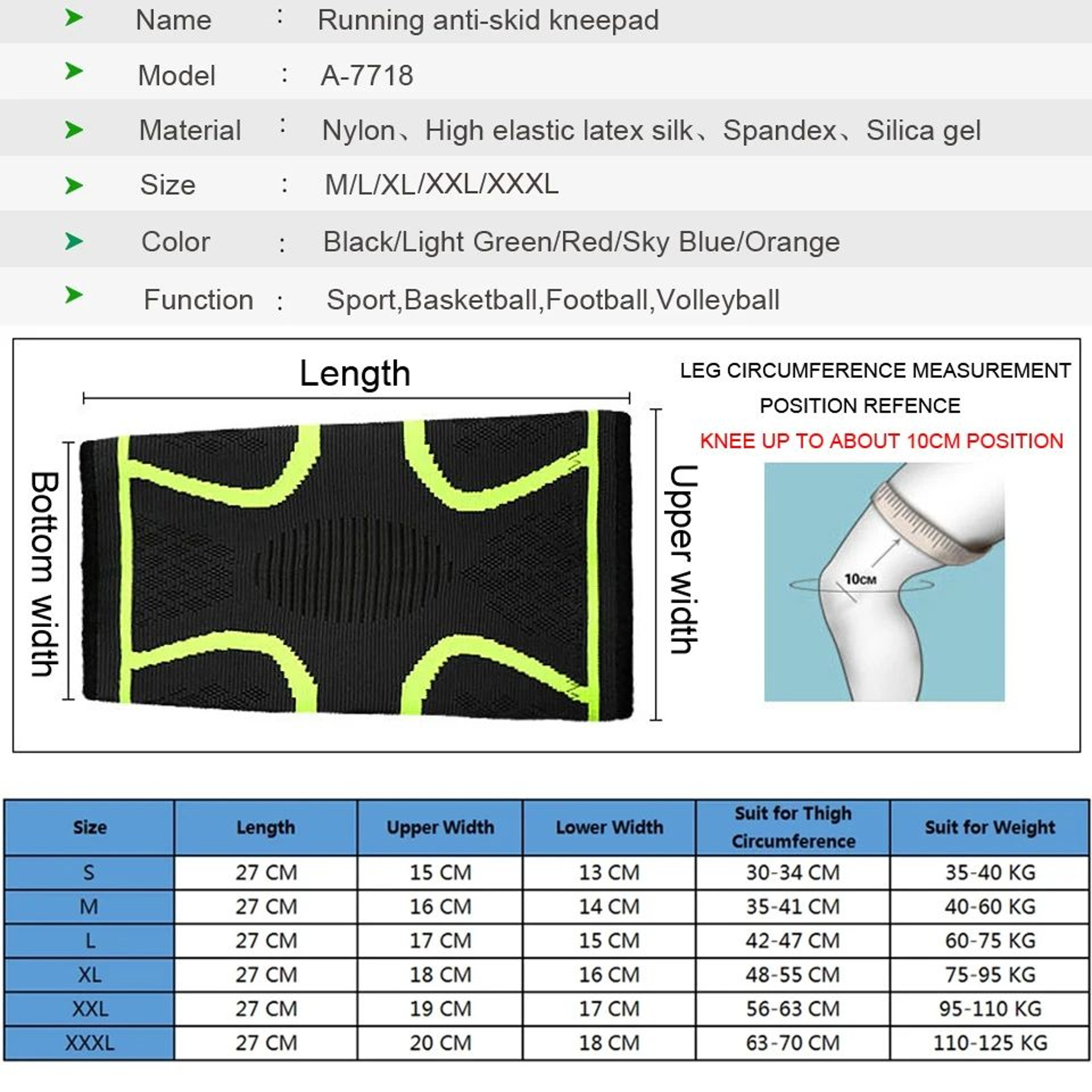 AOLIKES Knee Compression Sleeves Knee Support Brace For Running Sports And Everyday Comfort 1