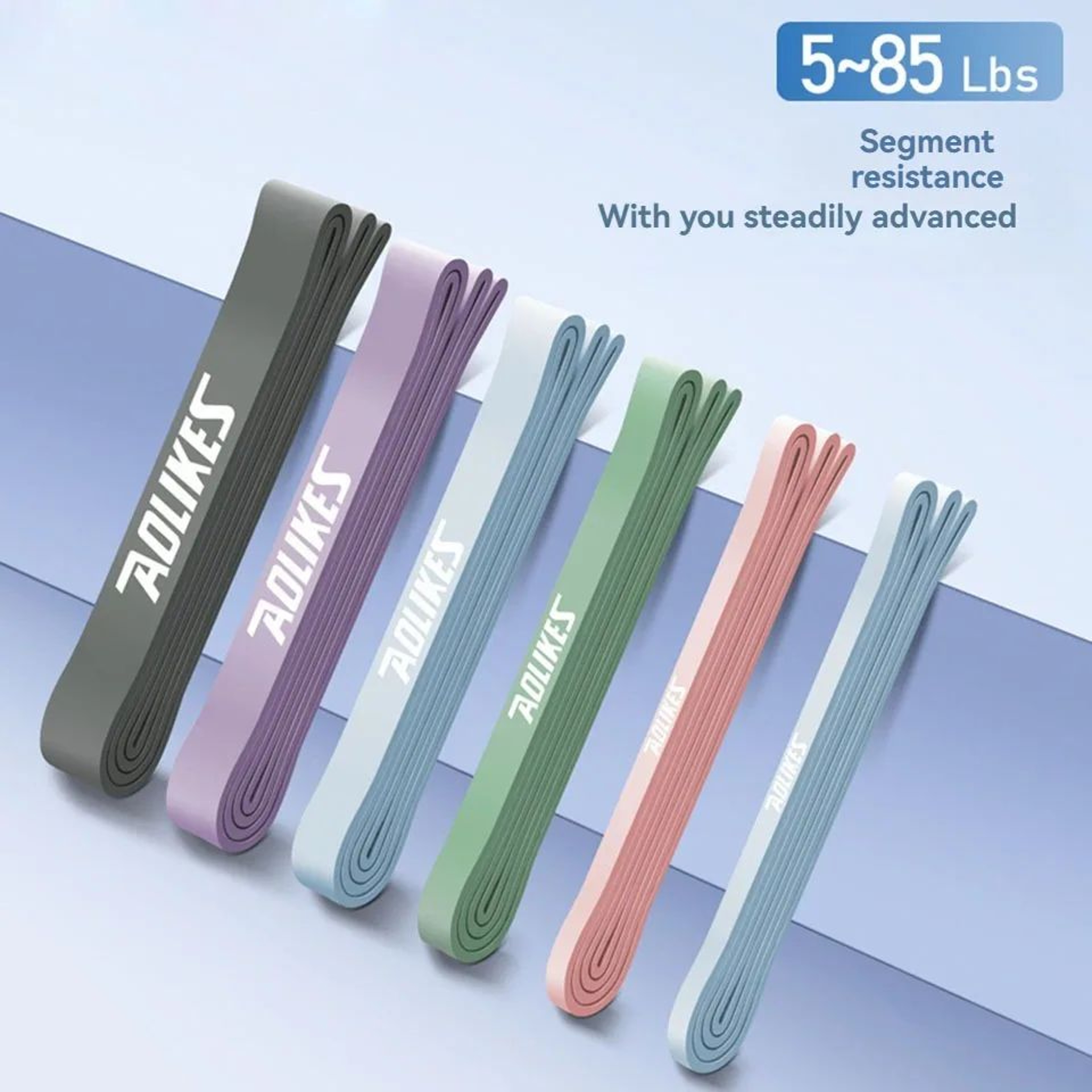 AOLIKES Pull Up Resistance Bands Exercise Resistance Bands For Strength Training Home Workouts And  2