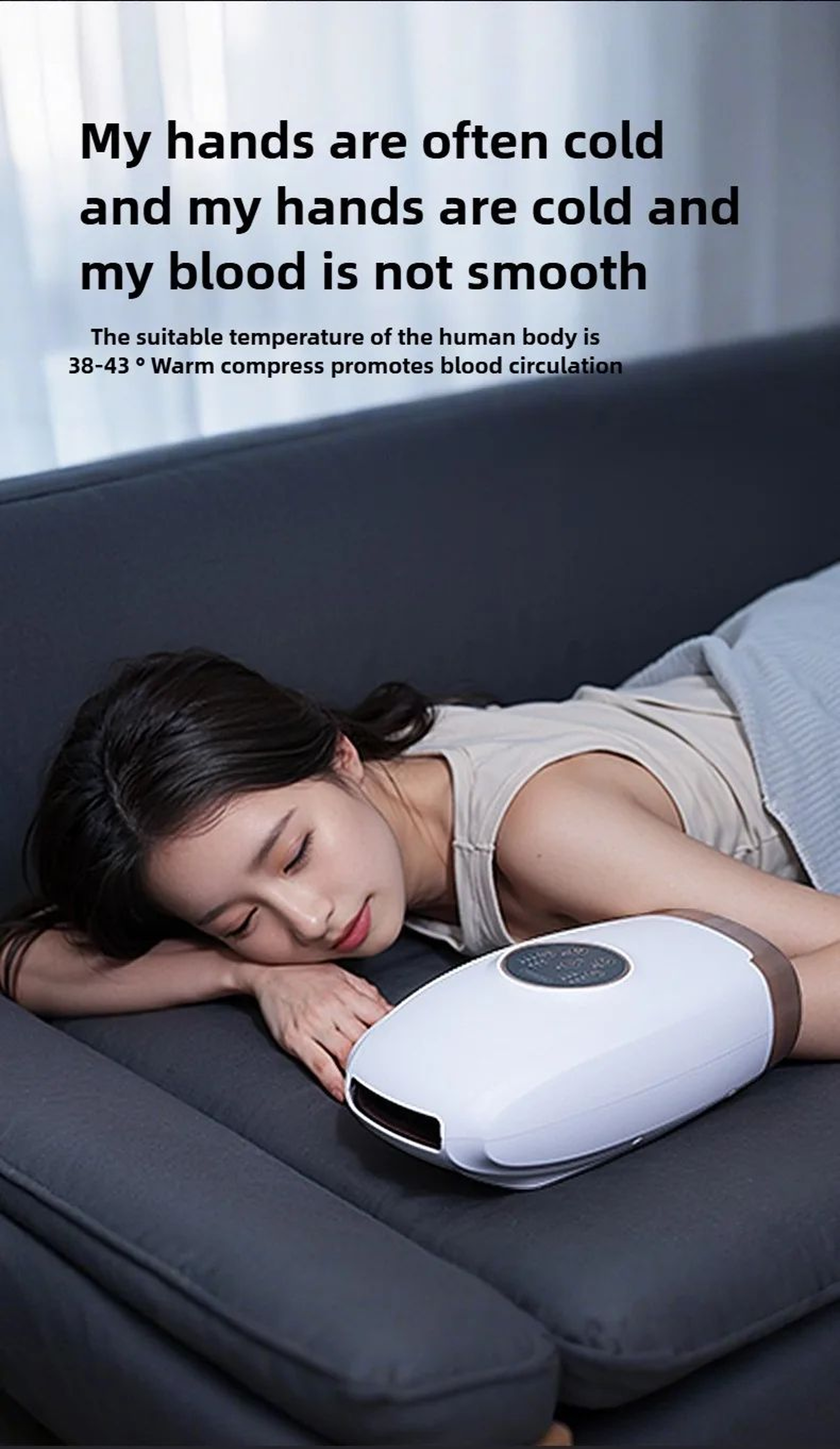 Electric Hand Massager With Heat Air Compression And Deep Kneading 3