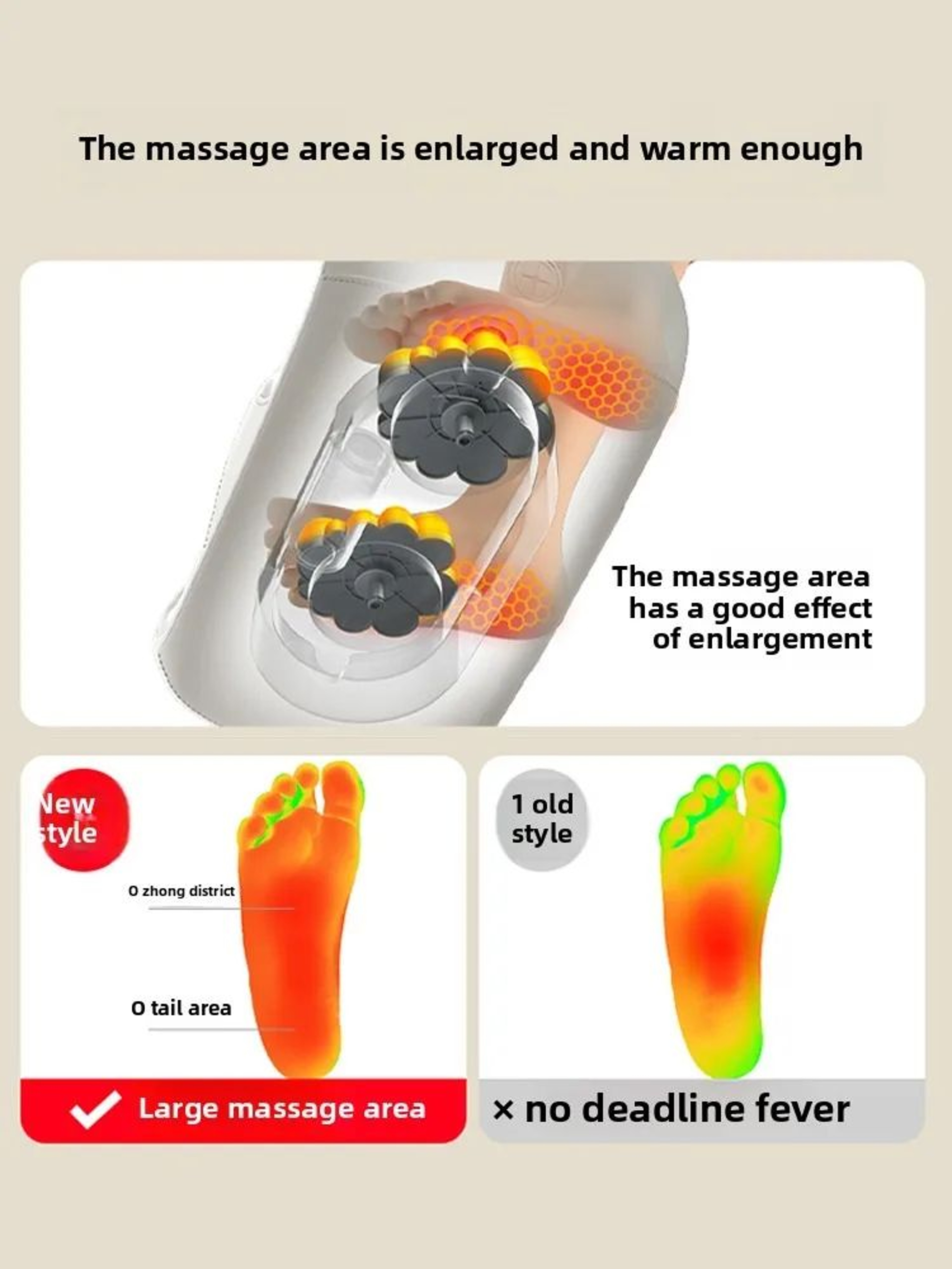 Electric Foot Massager With Heat Shiatsu Leg And Calf Massager 3