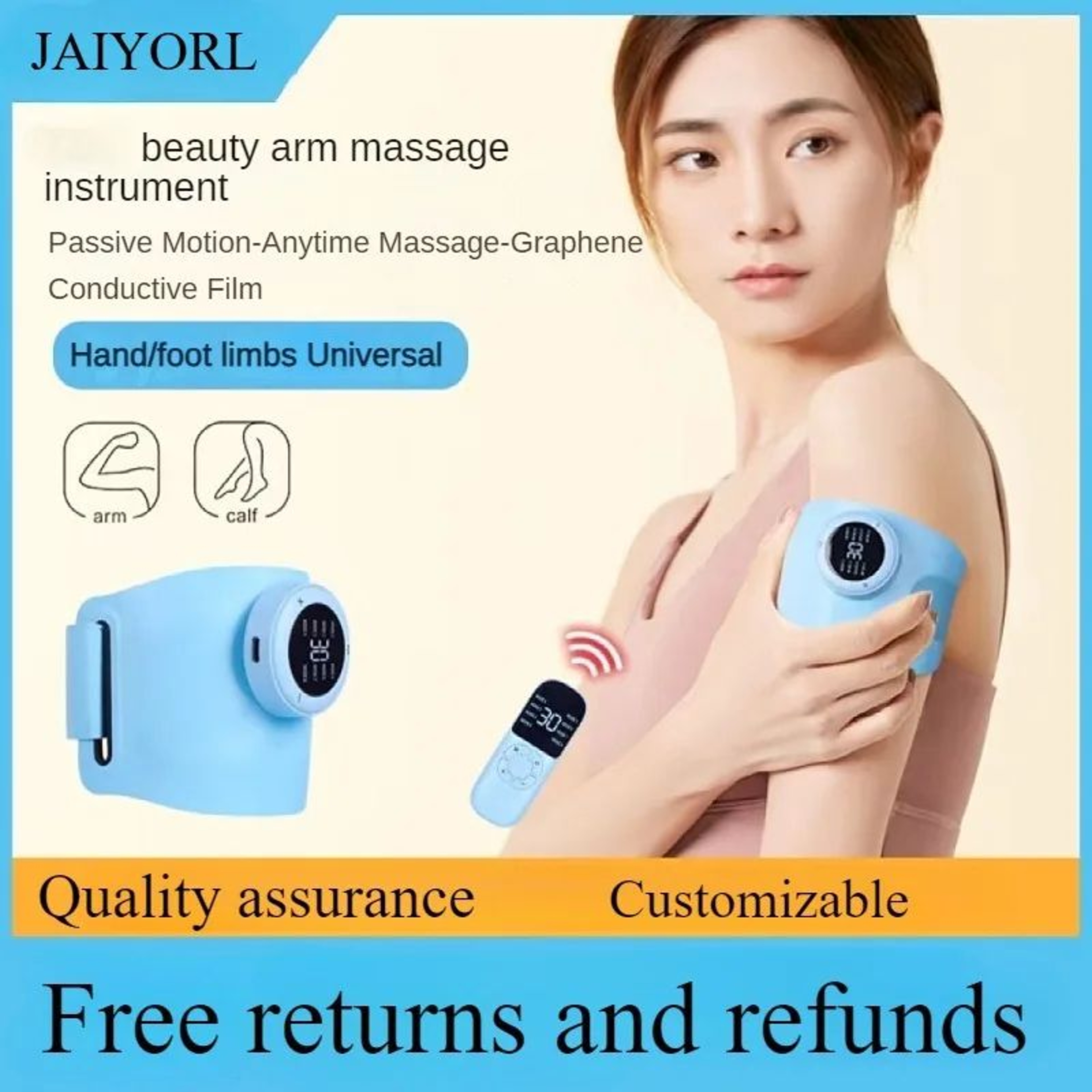 Wireless Arm Massager Wrist Compression Massager For Deep Tissue Muscle Relief 1