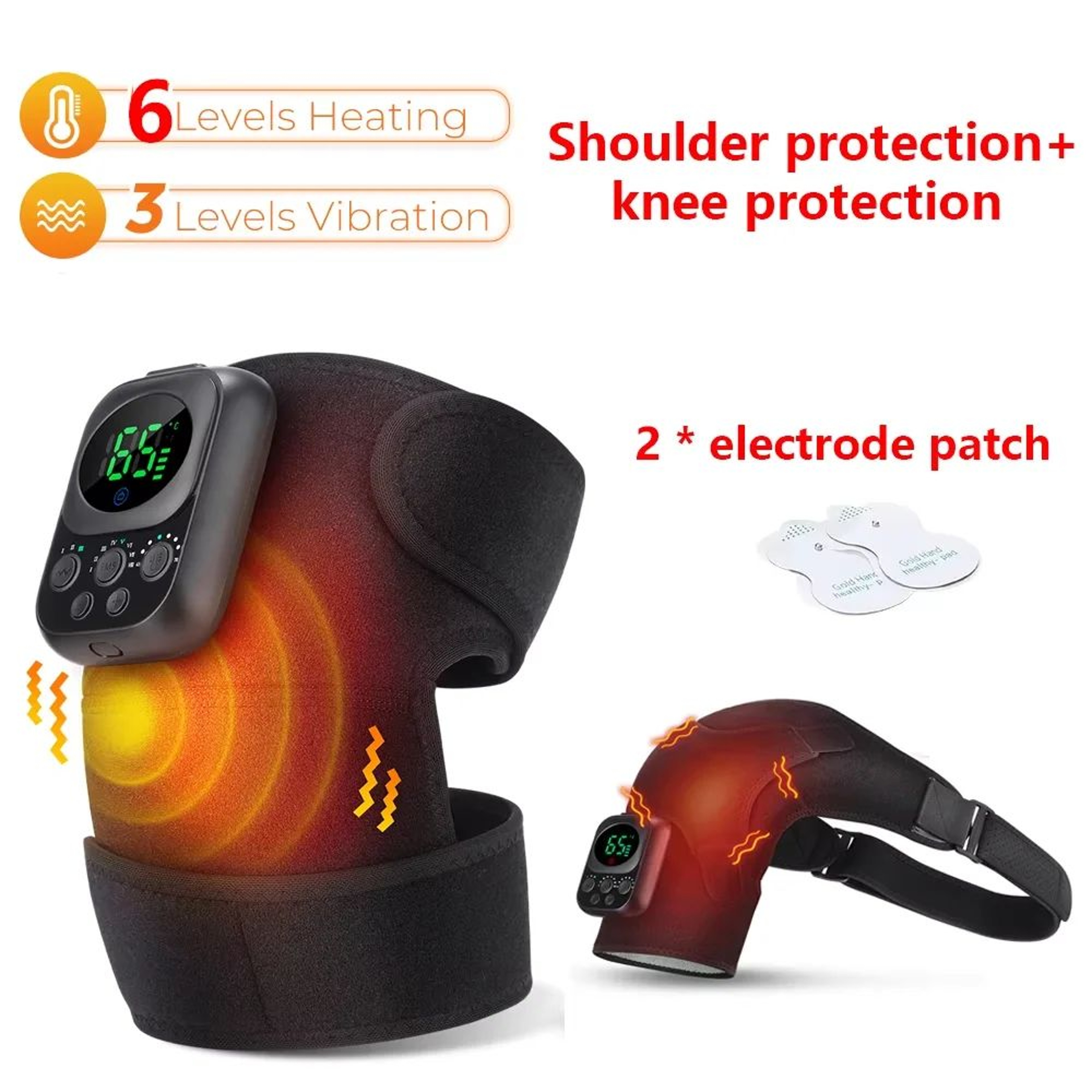Rechargeable Heated Joint Support Wrap With Vibration 6