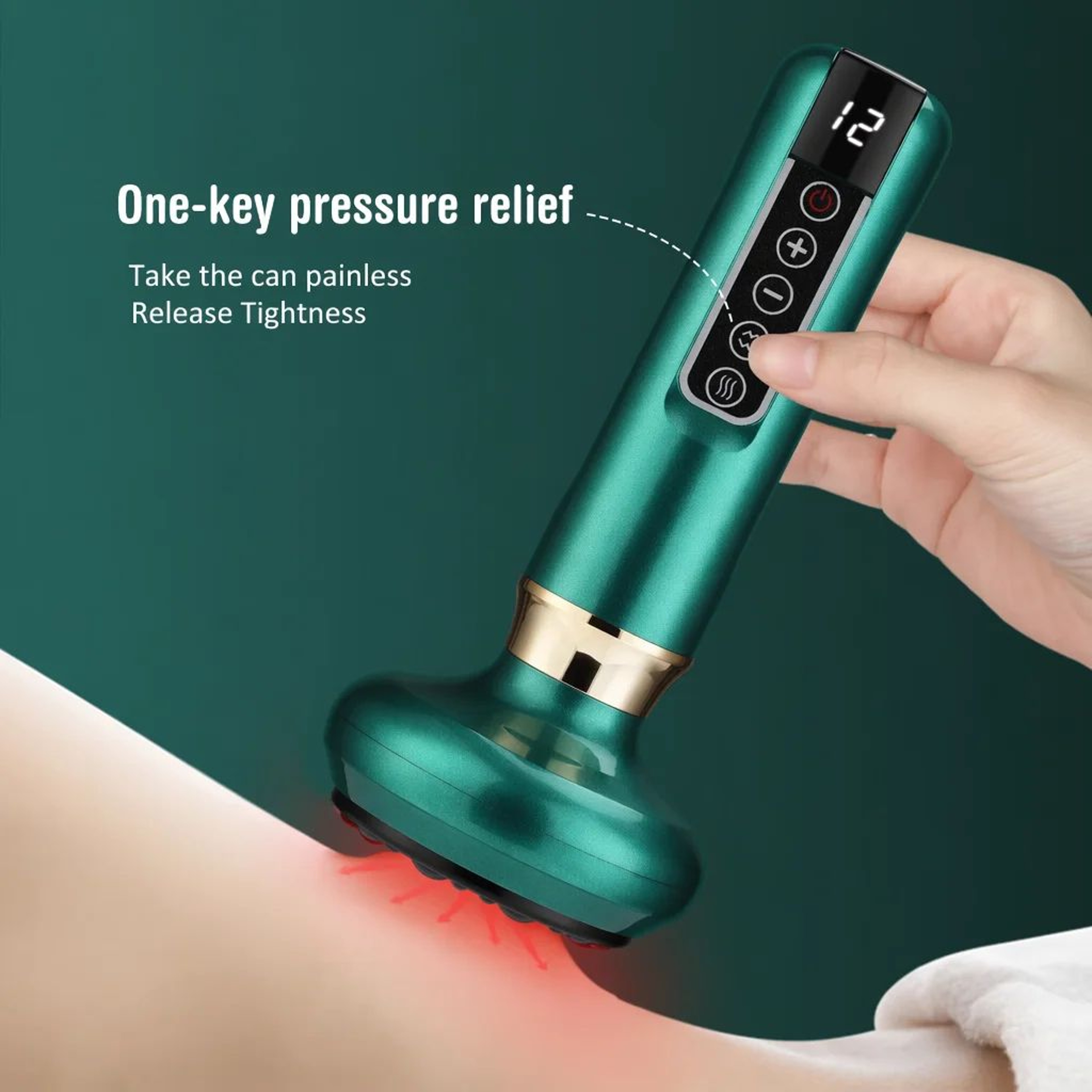 Electric Cupping Massager With Heat And Vibration For Back Neck And Body 3