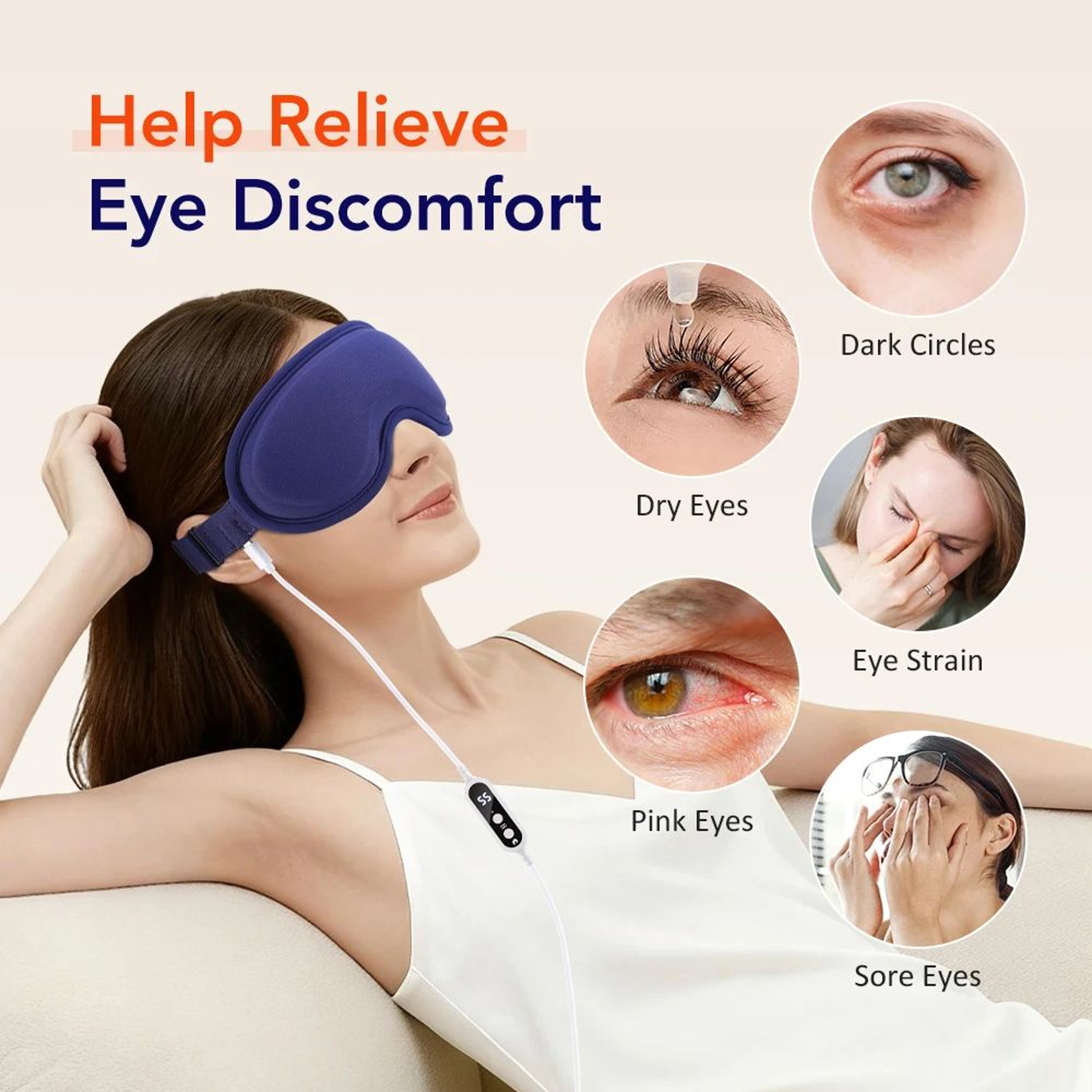 USB Heated Eye Massager Mask 4