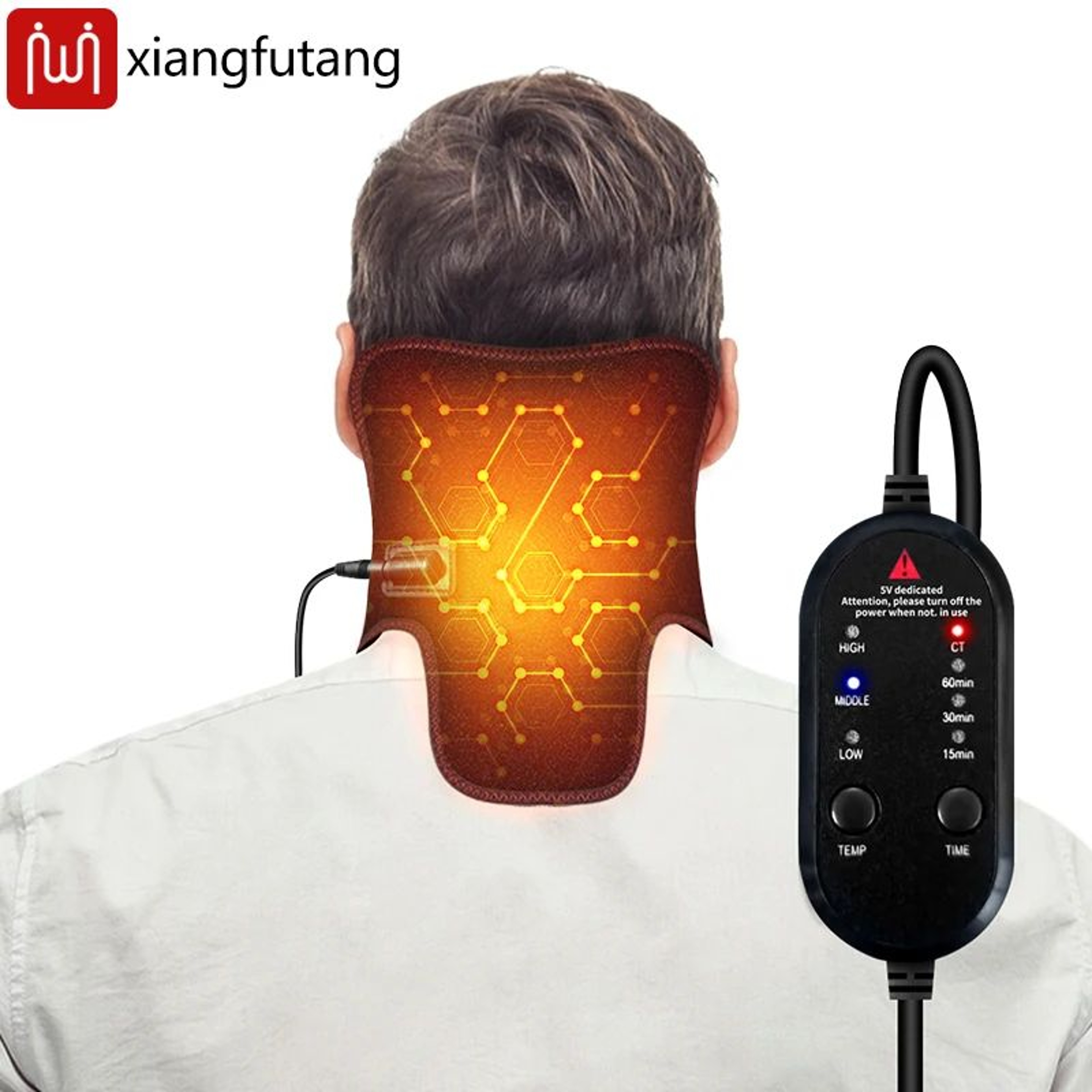 Electric Heated Neck Massager Brace 0