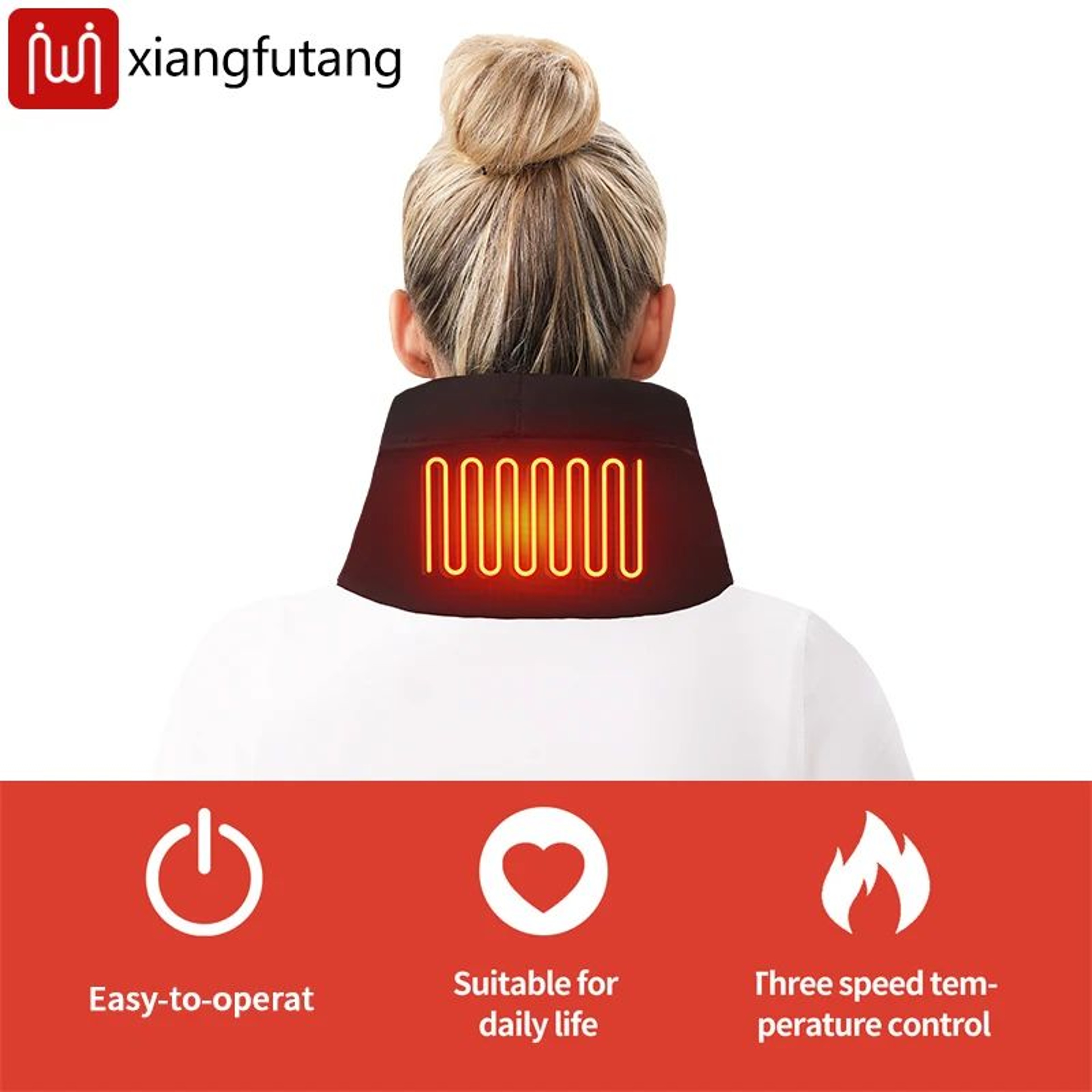 Electric Heated Neck Wrap With Adjustable Temperature 3